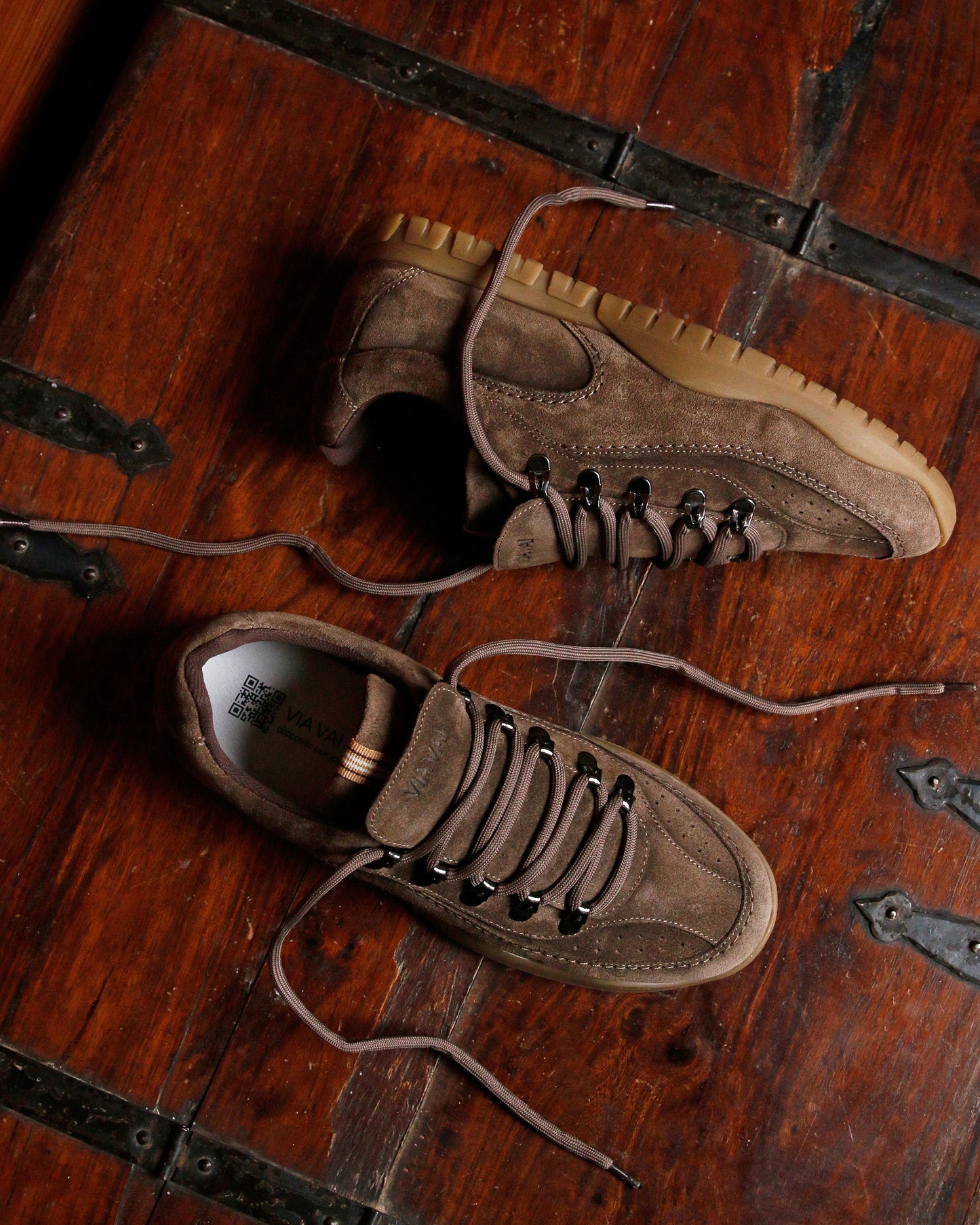 VIA VAI Frenkie Mavis bruine sneakers heren