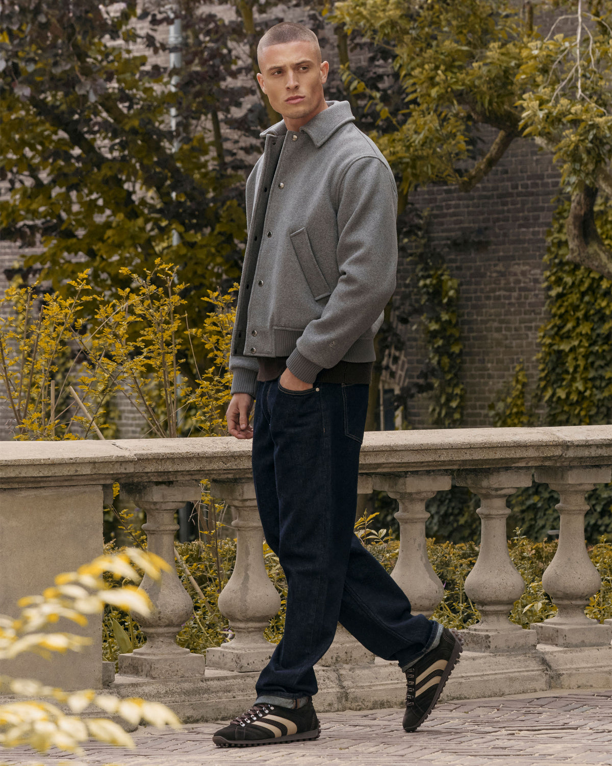 VIA VAI Jack Nathan bruine sneakers heren