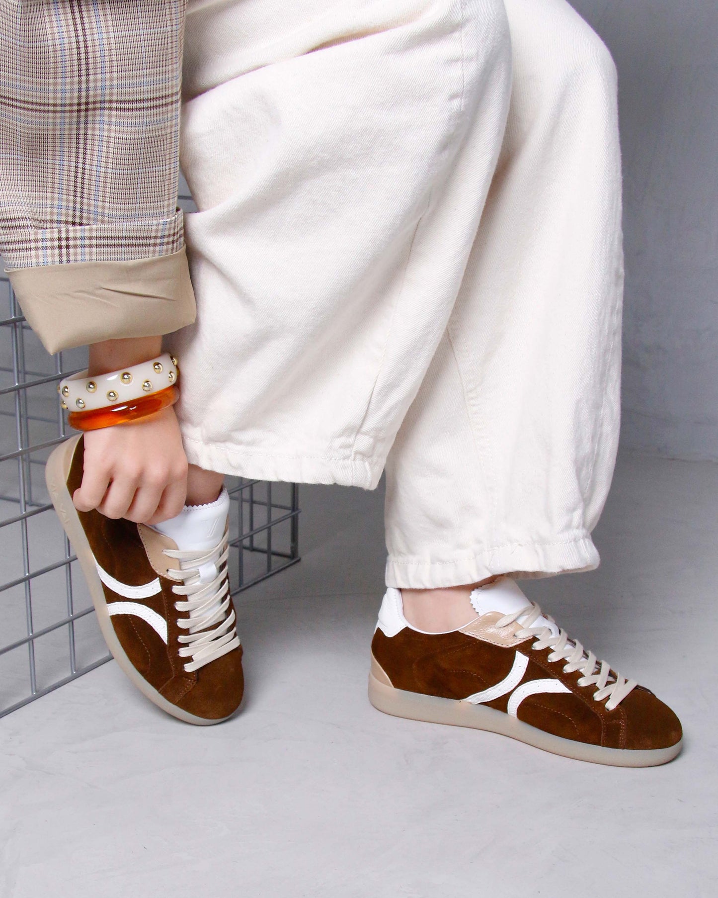 VIA VAI Nilla Khloe bruine sneakers dames