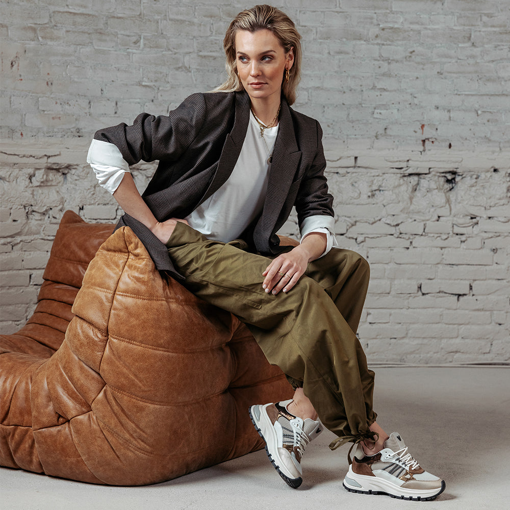 VIA VAI Liz Dae zwarte chunky sneakers dames