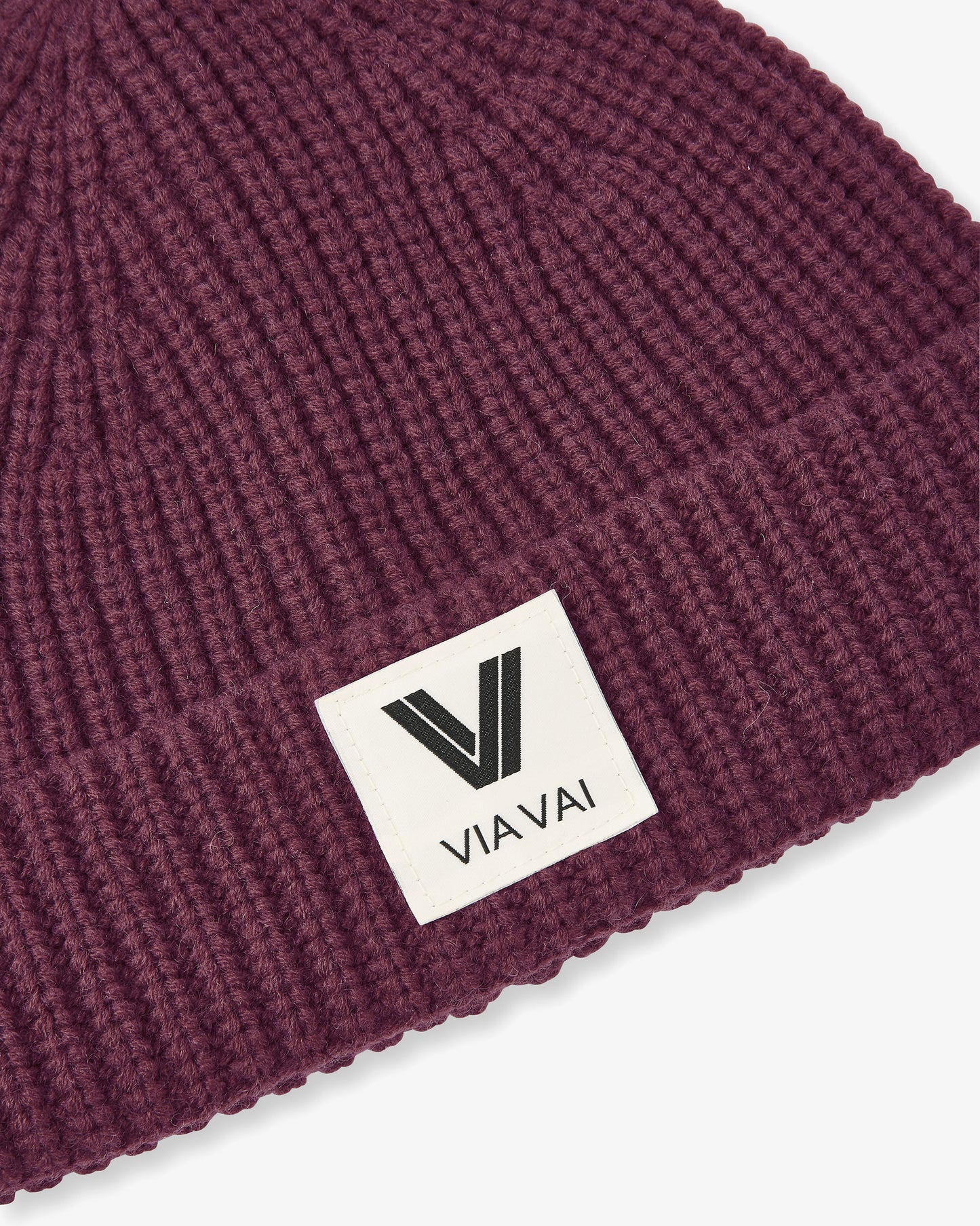 VIA VAI Zola Mae bordeauxrode – vooraanzicht met logodetail