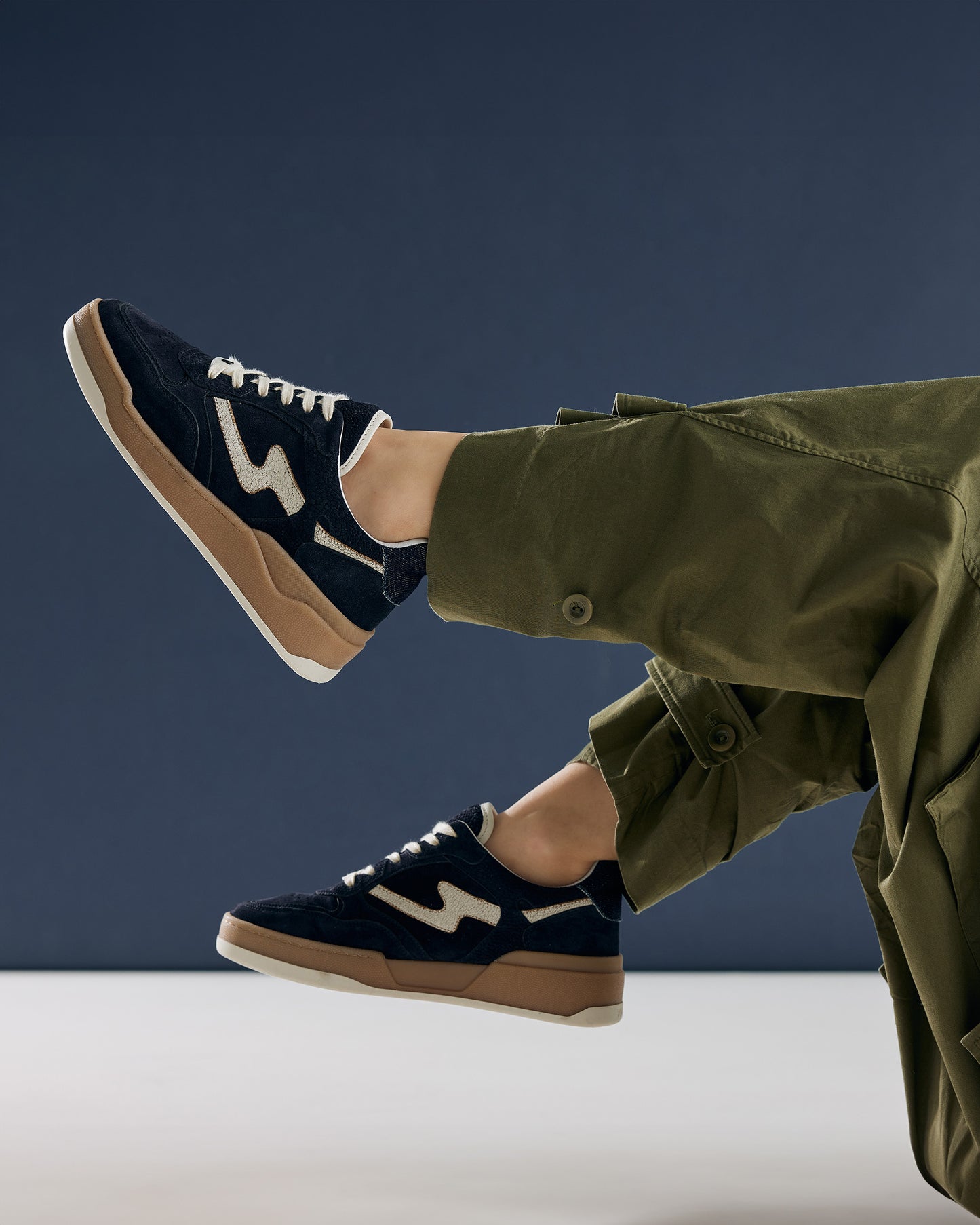VIA VAI Sam Levi blauwe sneakers dames