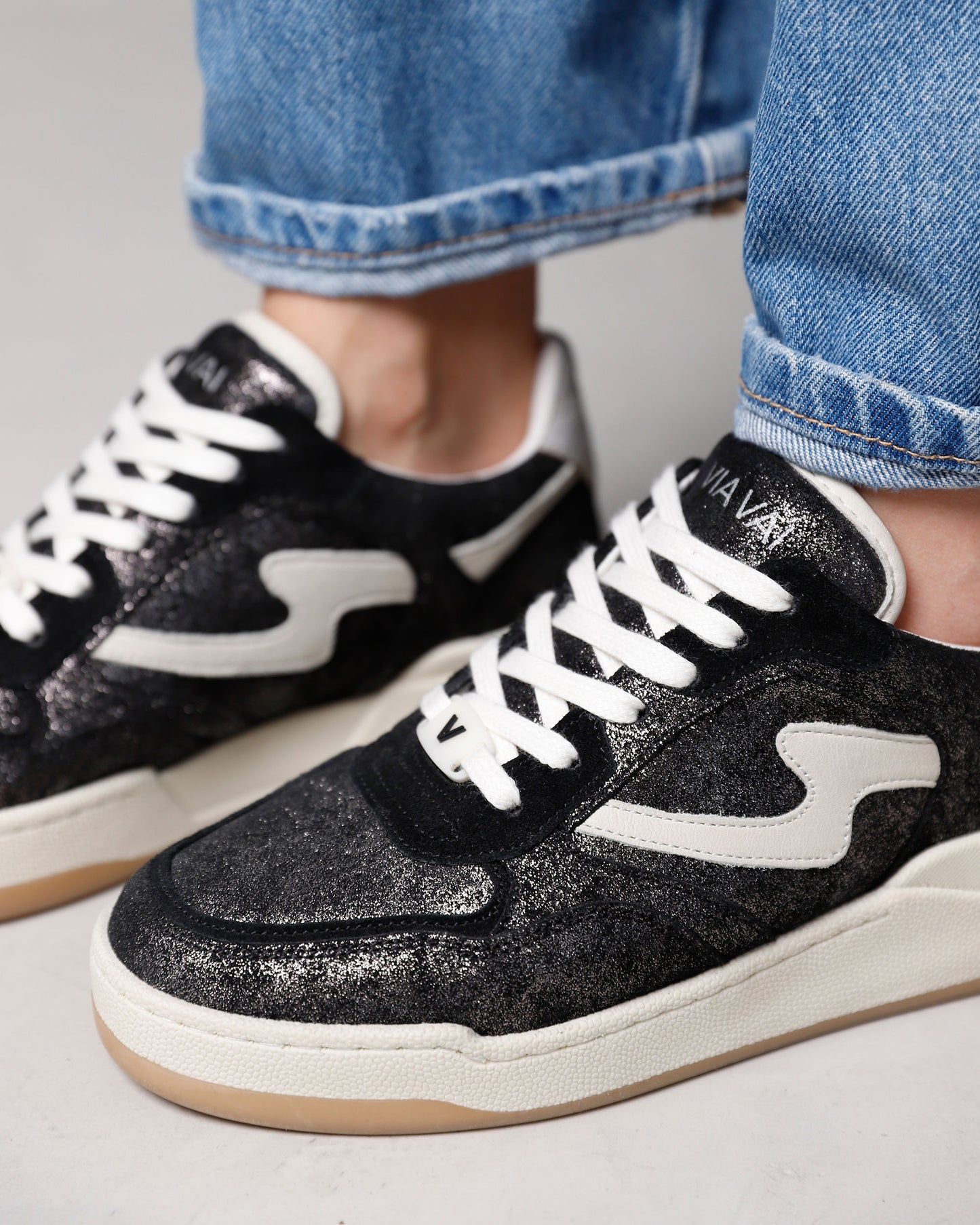 VIA VAI Sam Levi zwarte sneakers dames