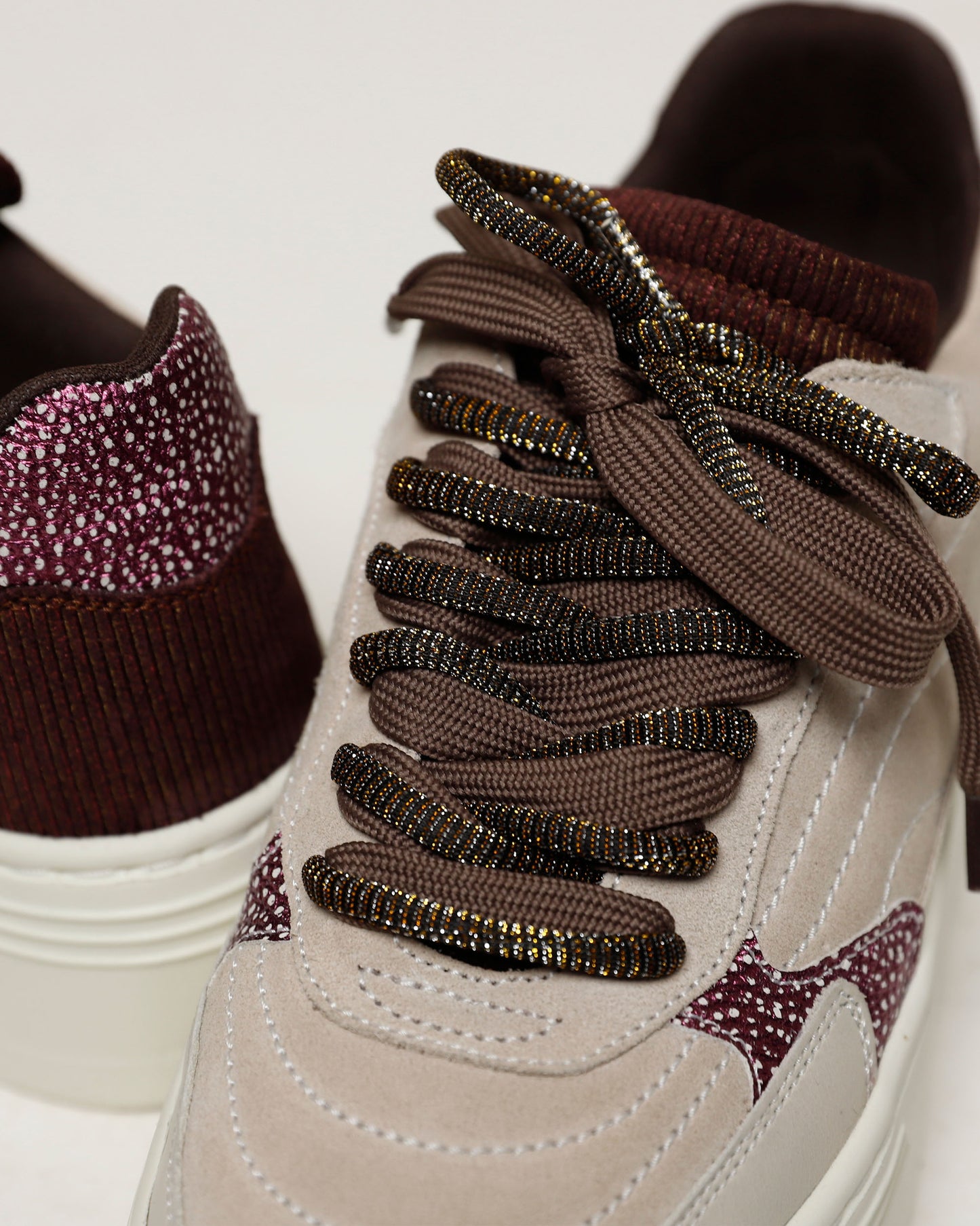 VIA VAI Isa Josie beige platform sneakers dames