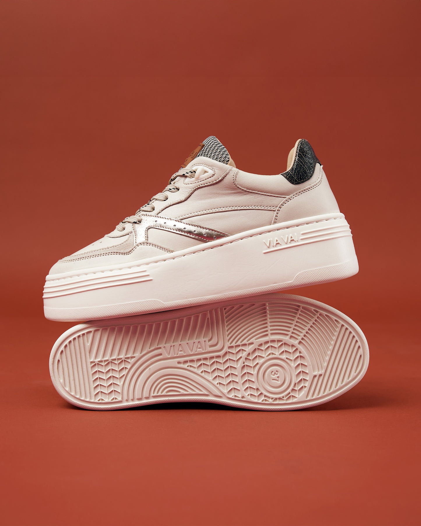 VIA VAI Isa Brooklyn beige sneakers dames