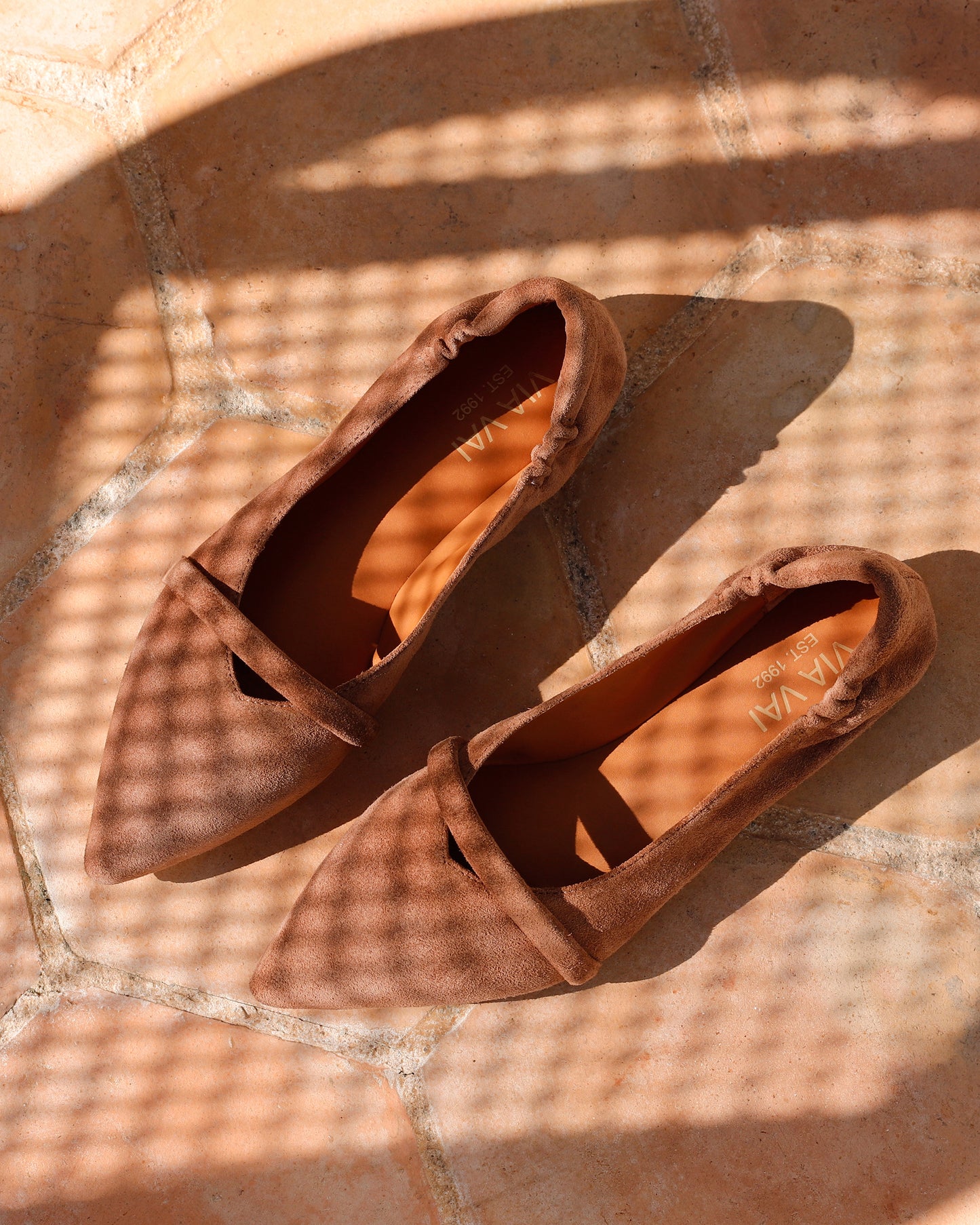 VIA VAI Lola Rose cognac loafers dames