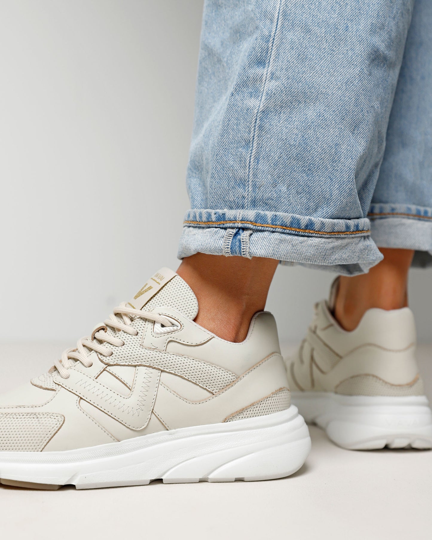 VIA VAI Vic Kyro beige sneakers dames