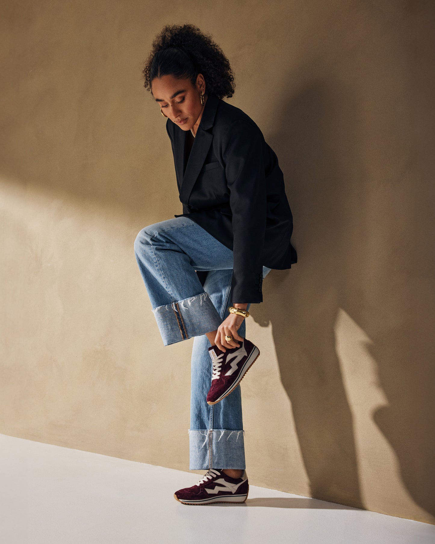 VIA VAI Mikki Alex bordeauxrode sneakers dames