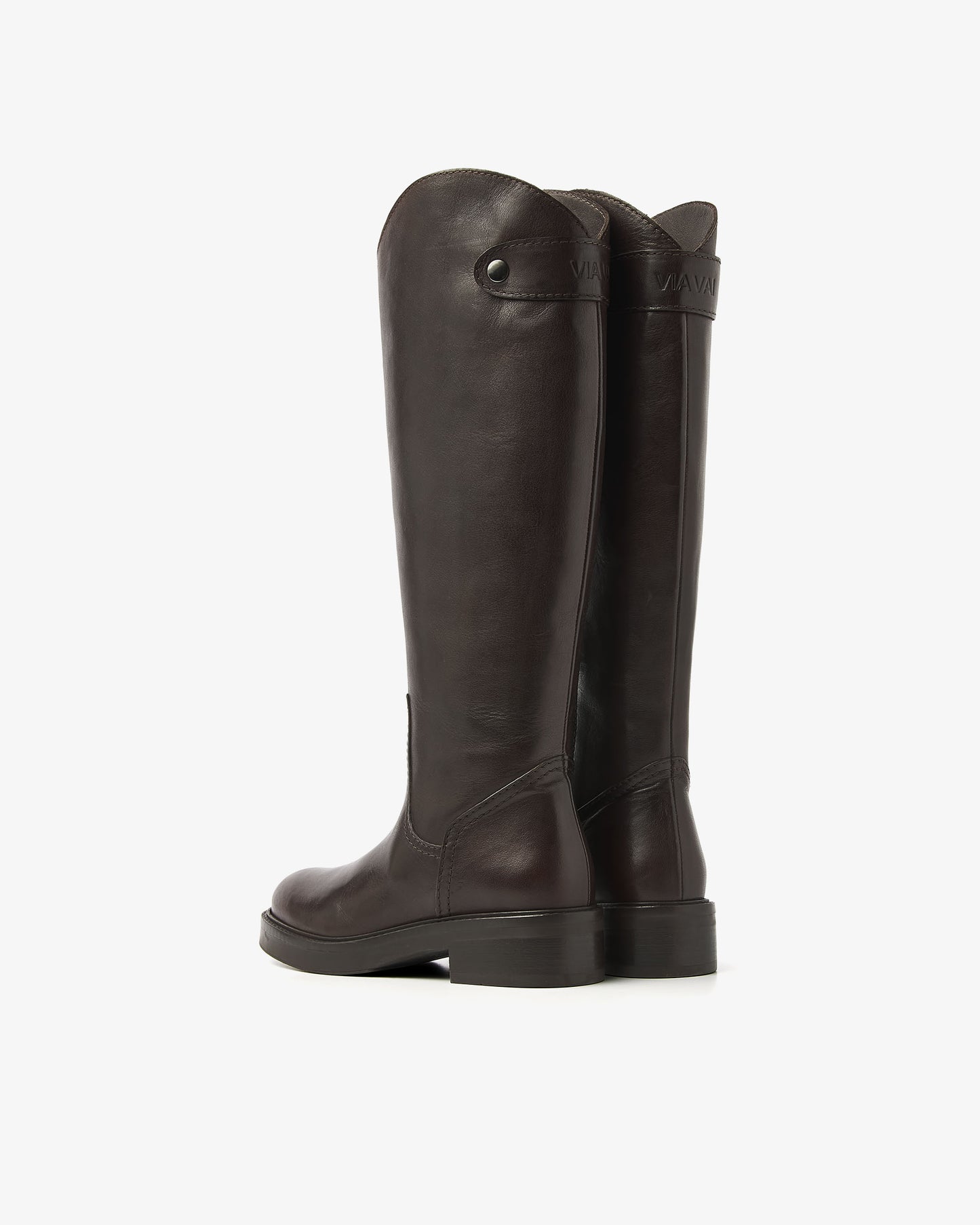 Bruine hoge laarzen voor dames