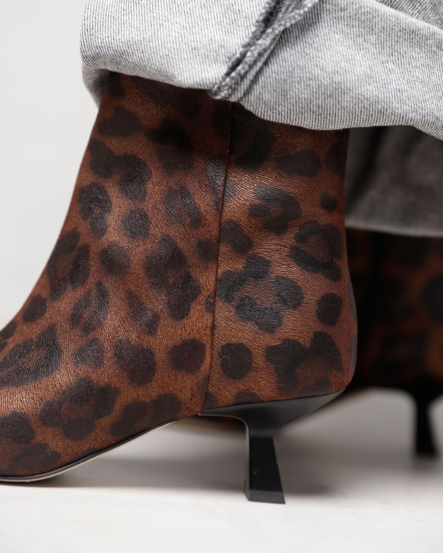 VIA VAI Suzy Franky leopardprint enkellaarsjes dames