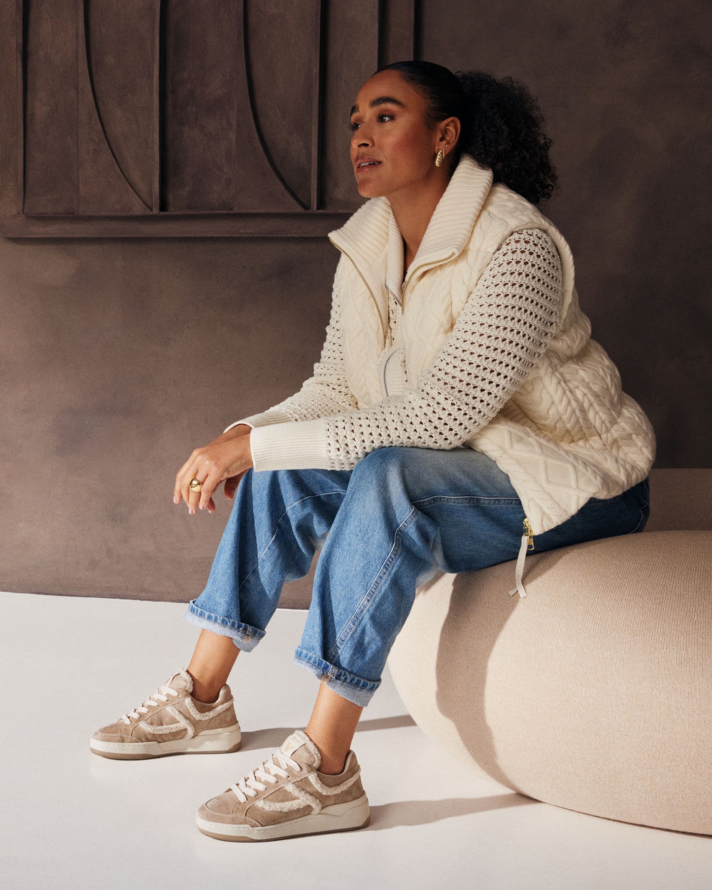 VIA VAI Sam Sadie beige sneakers dames