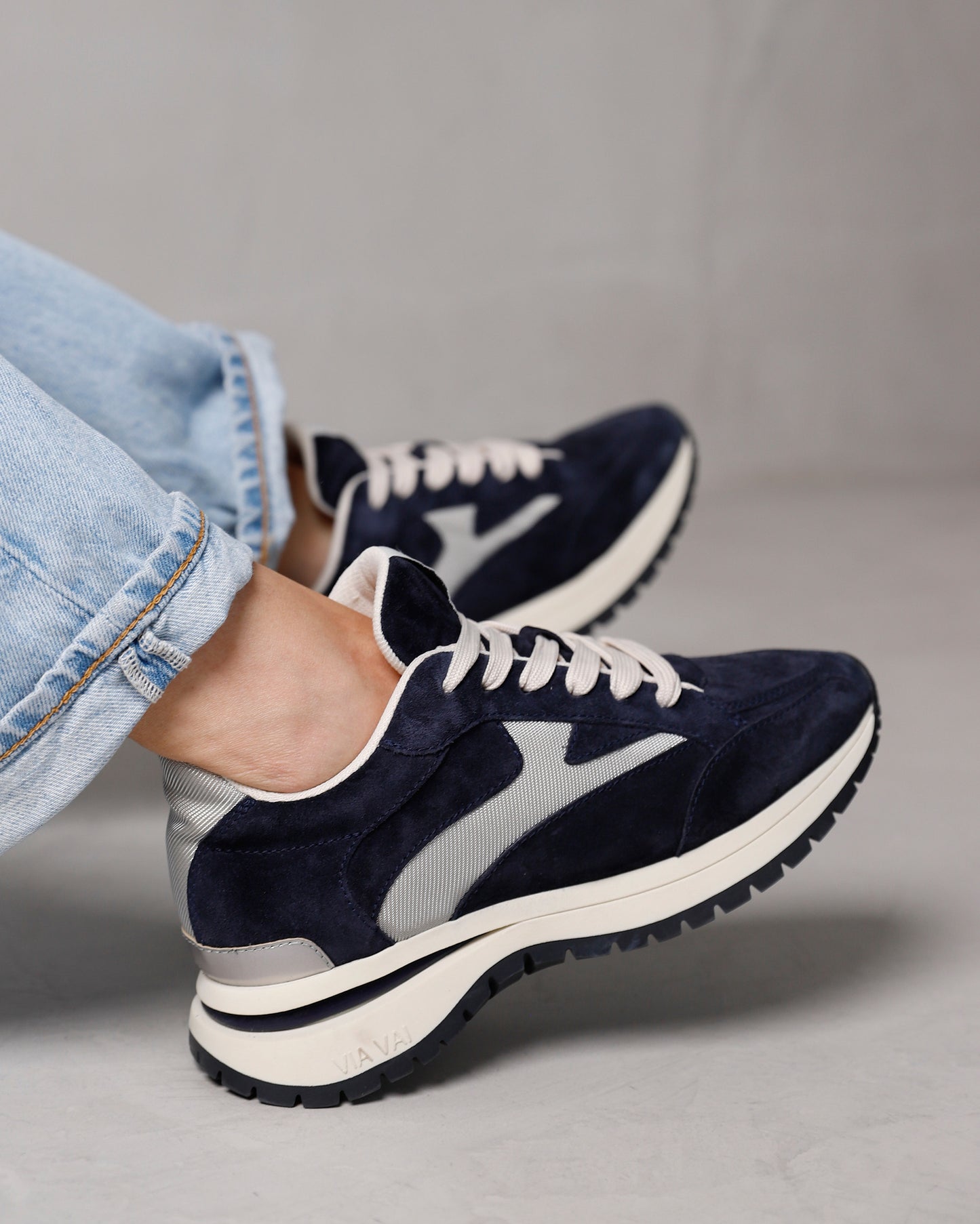 VIA VAI Usher Riggs blauwe sneakers dames