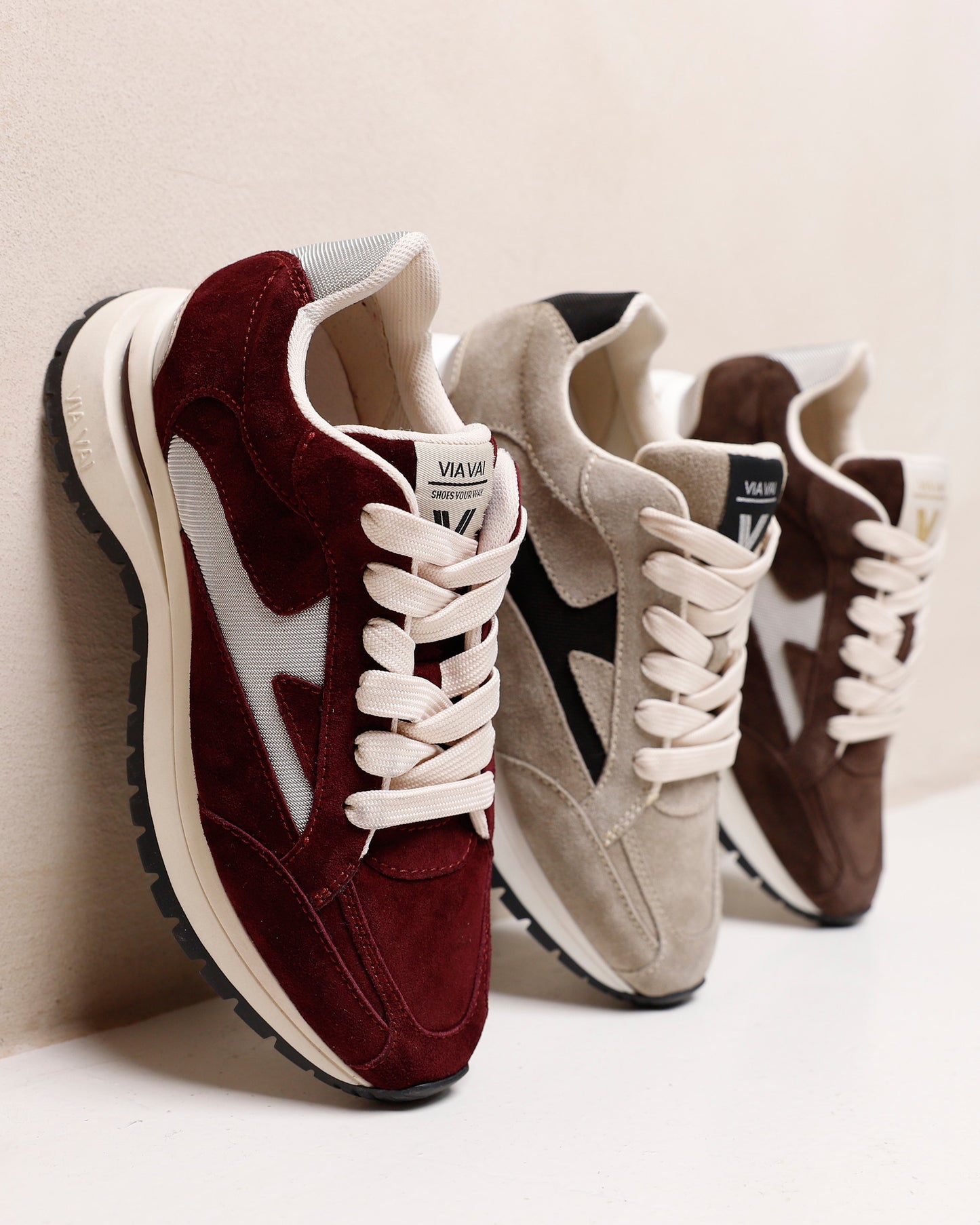 VIA VAI Usher Riggs grijze sneakers dames