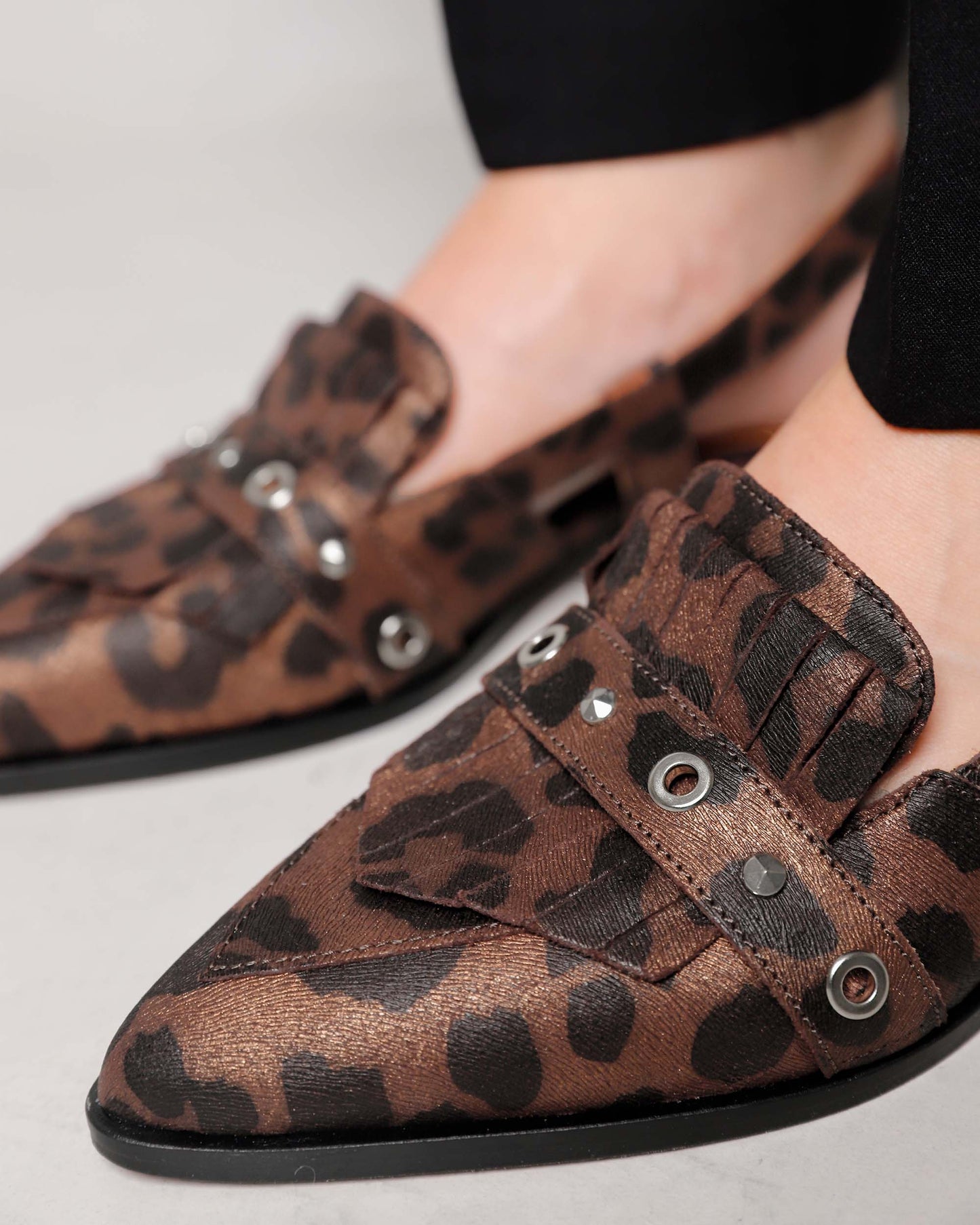 VIA VAI Jazz Tammi leopardprint slingbacks dames