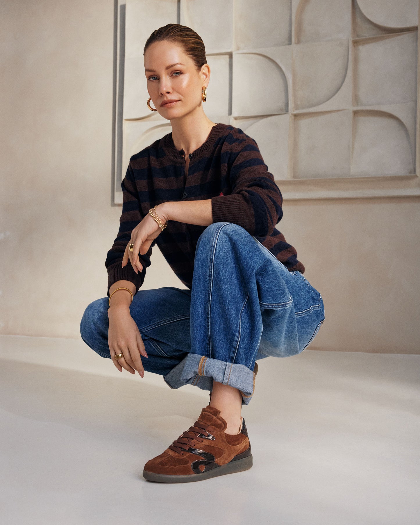 VIA VAI Nilla Macy cognac sneakers dames
