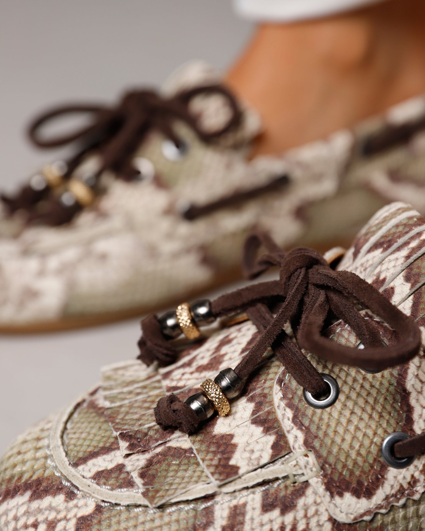 VIA VAI June Loua slangenprint loafers dames