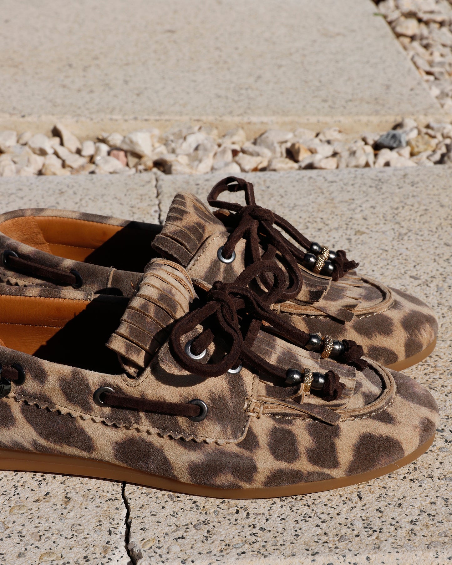 VIA VAI June Loua leopardprint loafers dames