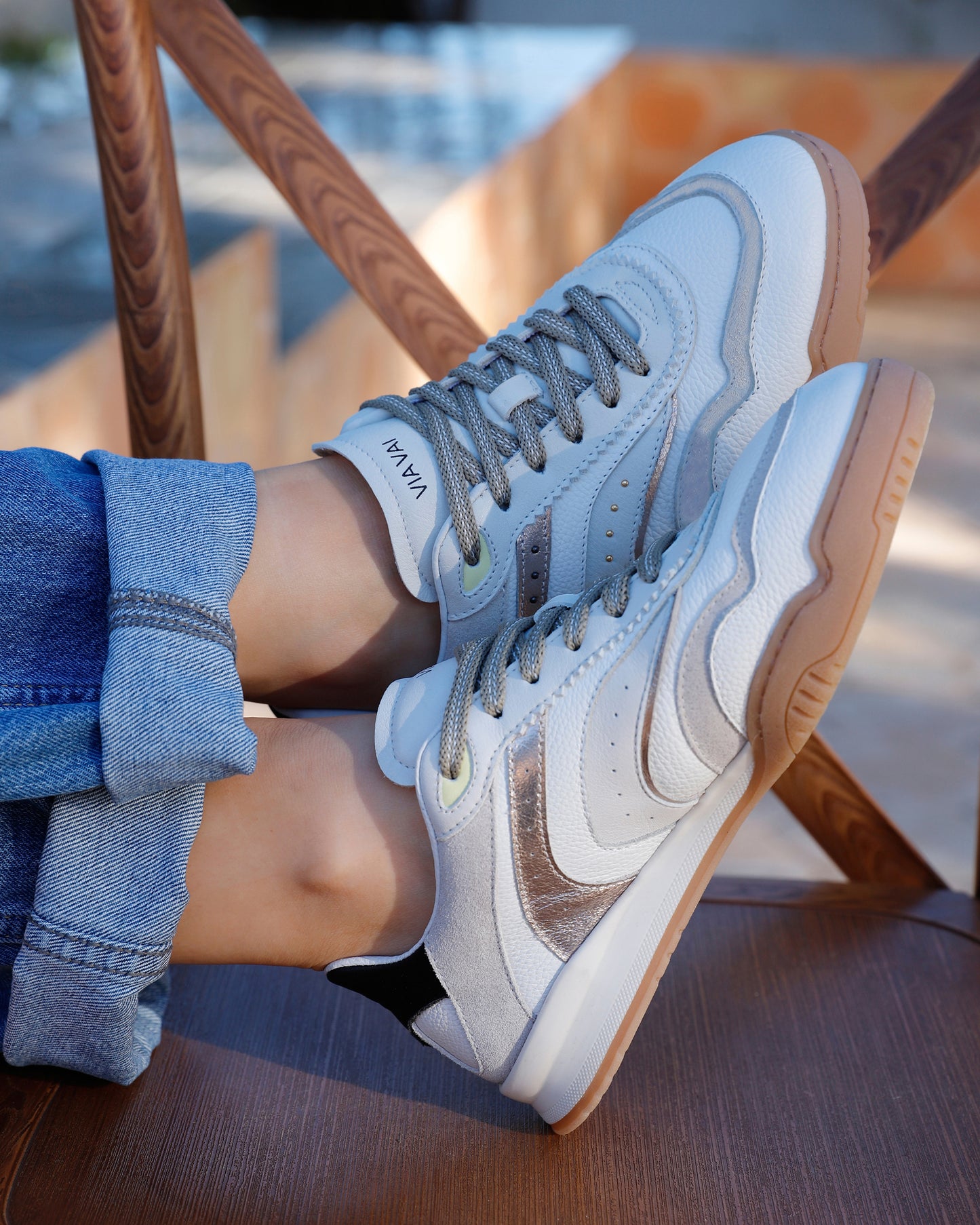 VIA VAI Kris Pax witte sneakers dames