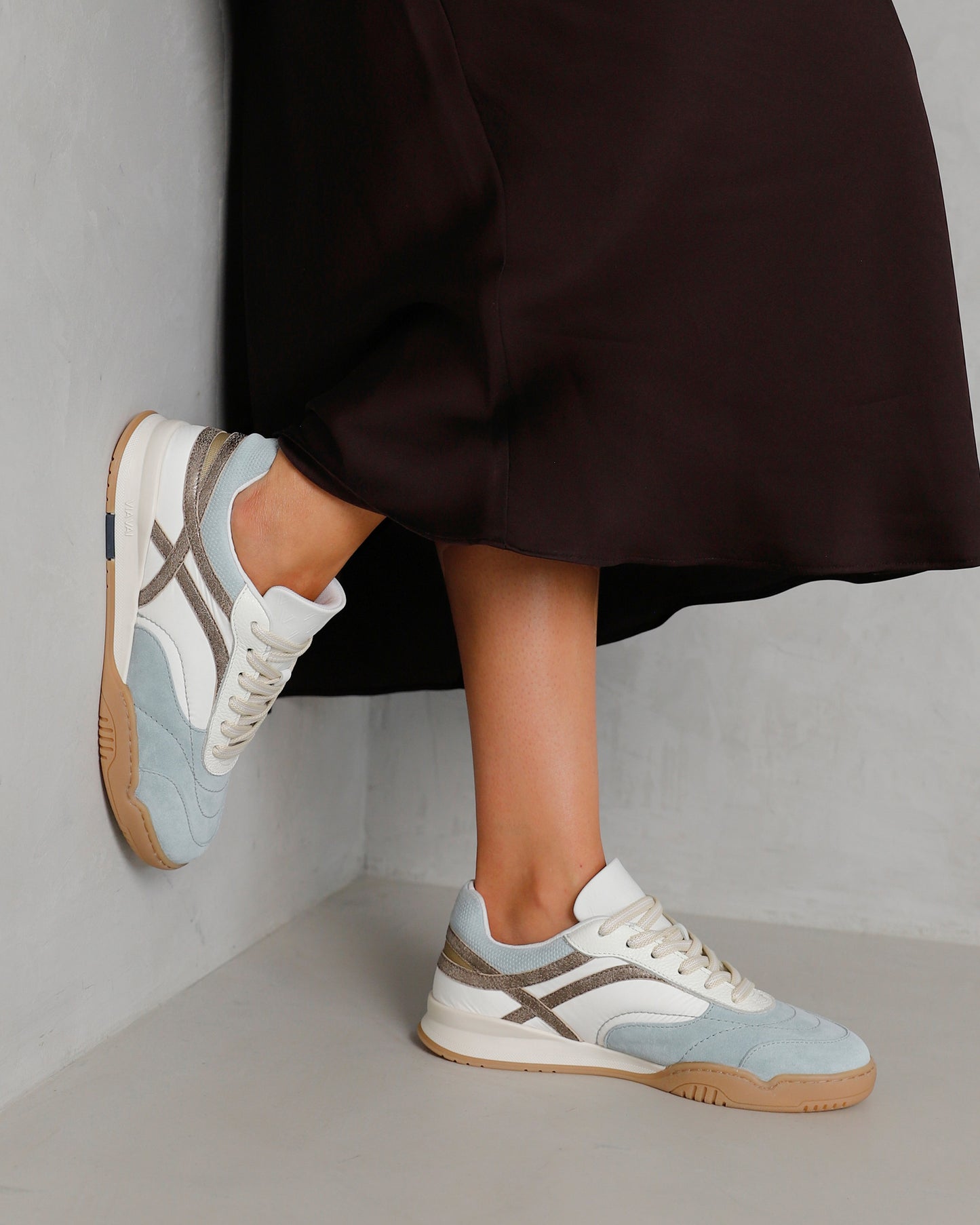 VIA VAI Kris Sky blauwe sneakers dames