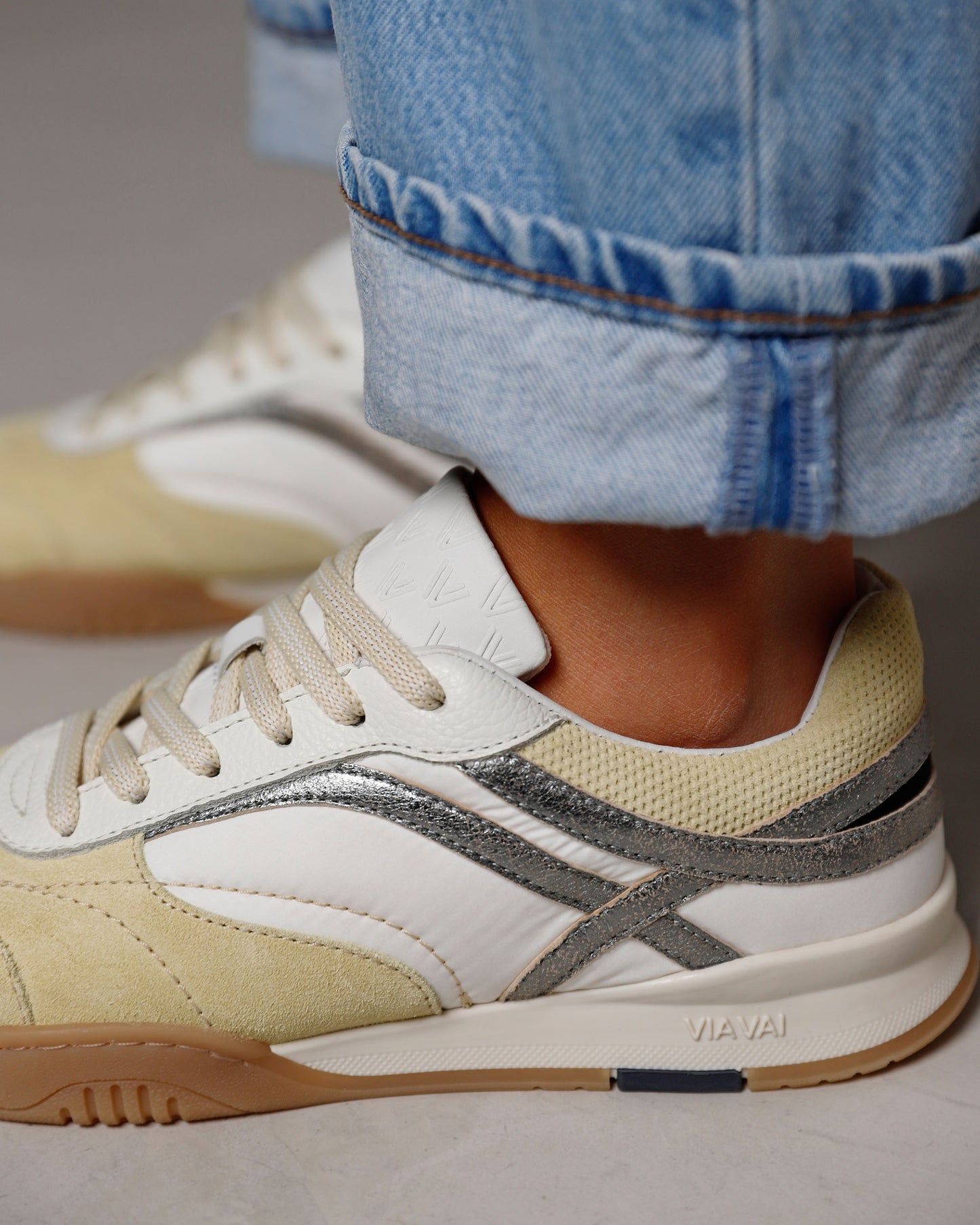 VIA VAI Kris Sky gele sneakers dames