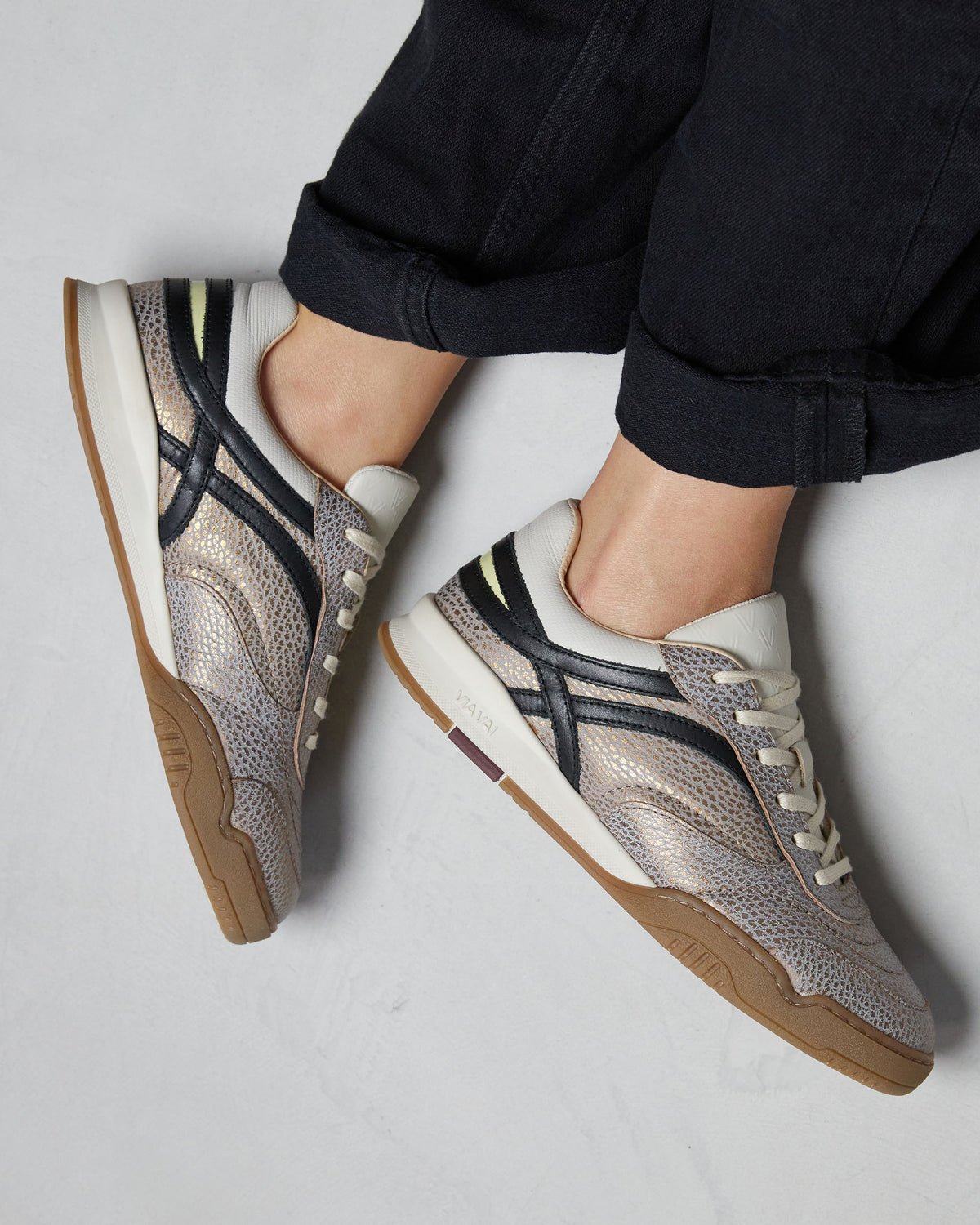 VIA VAI Kris Sky metallic sneakers dames