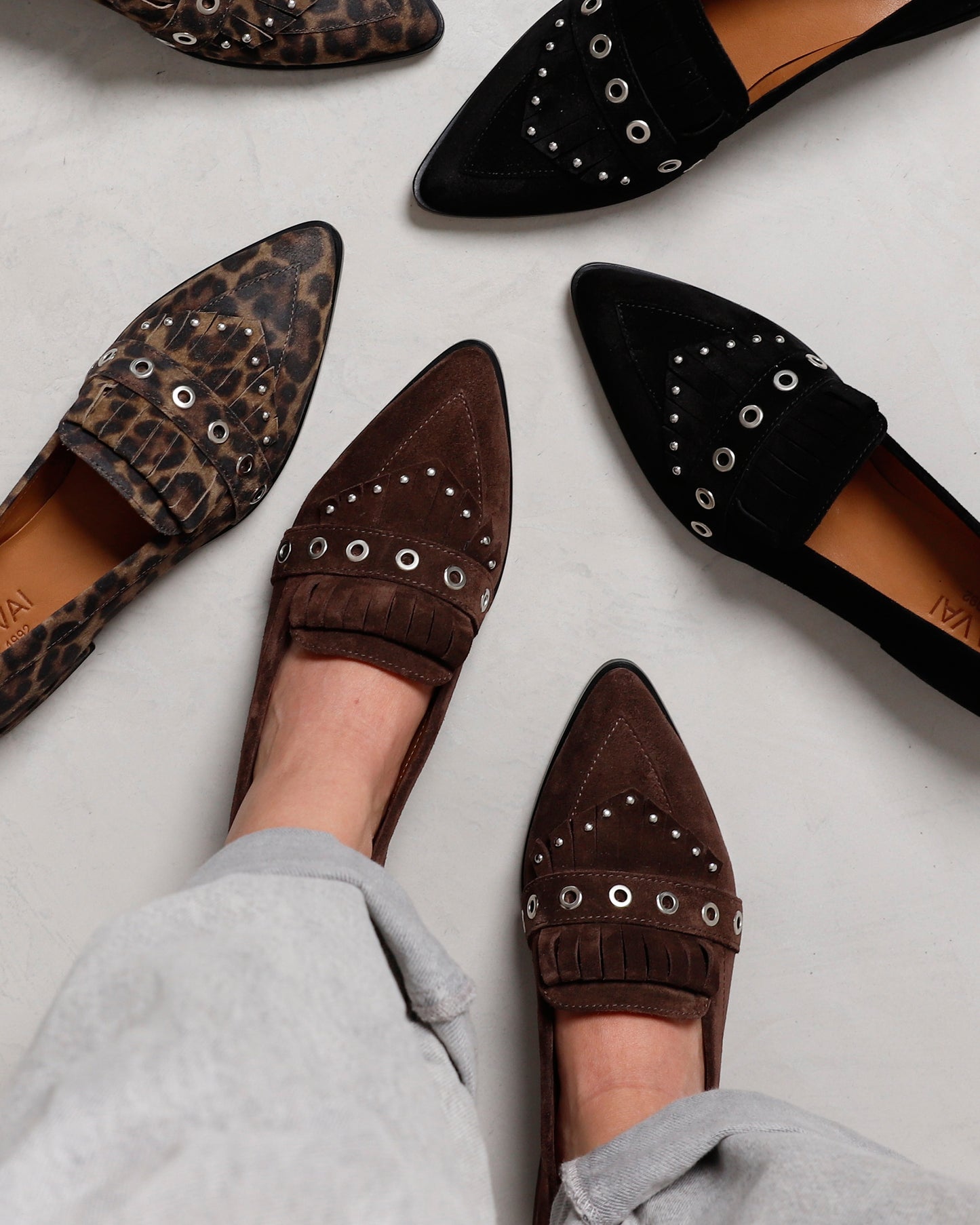 VIA VAI Jazz Emily bruine loafers dames