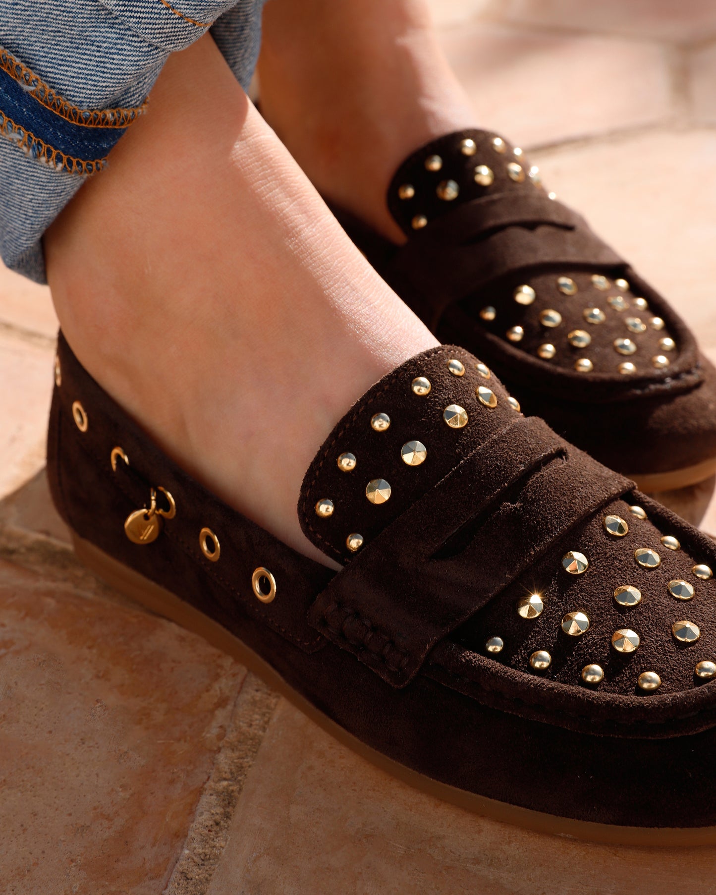 VIA VAI June Macy bruine loafers dames