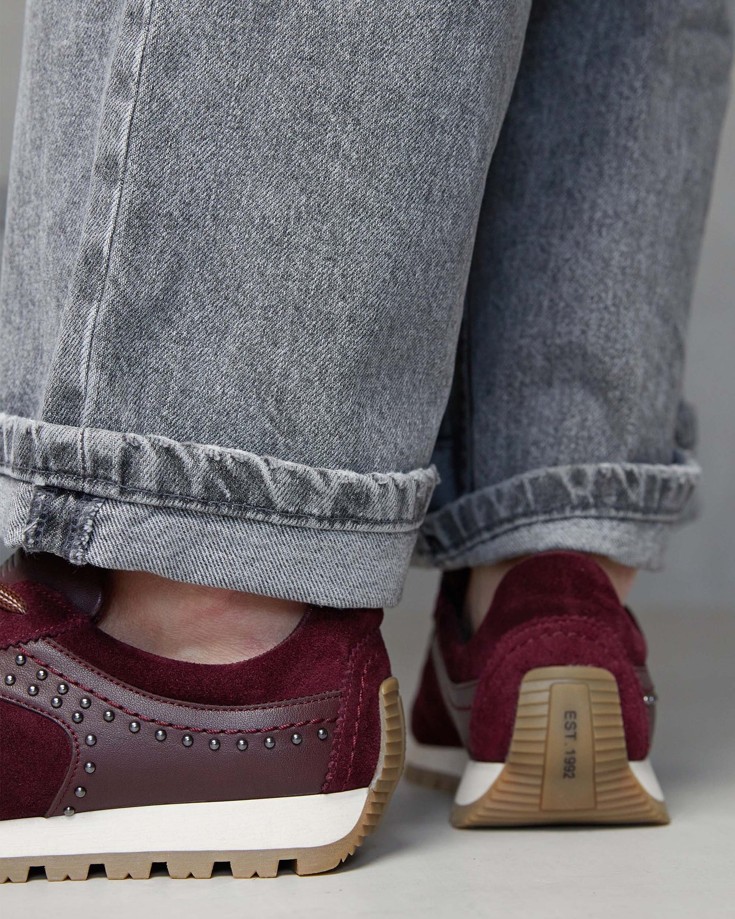 VIA VAI Scott Kyle bordeauxrode sneakers dames