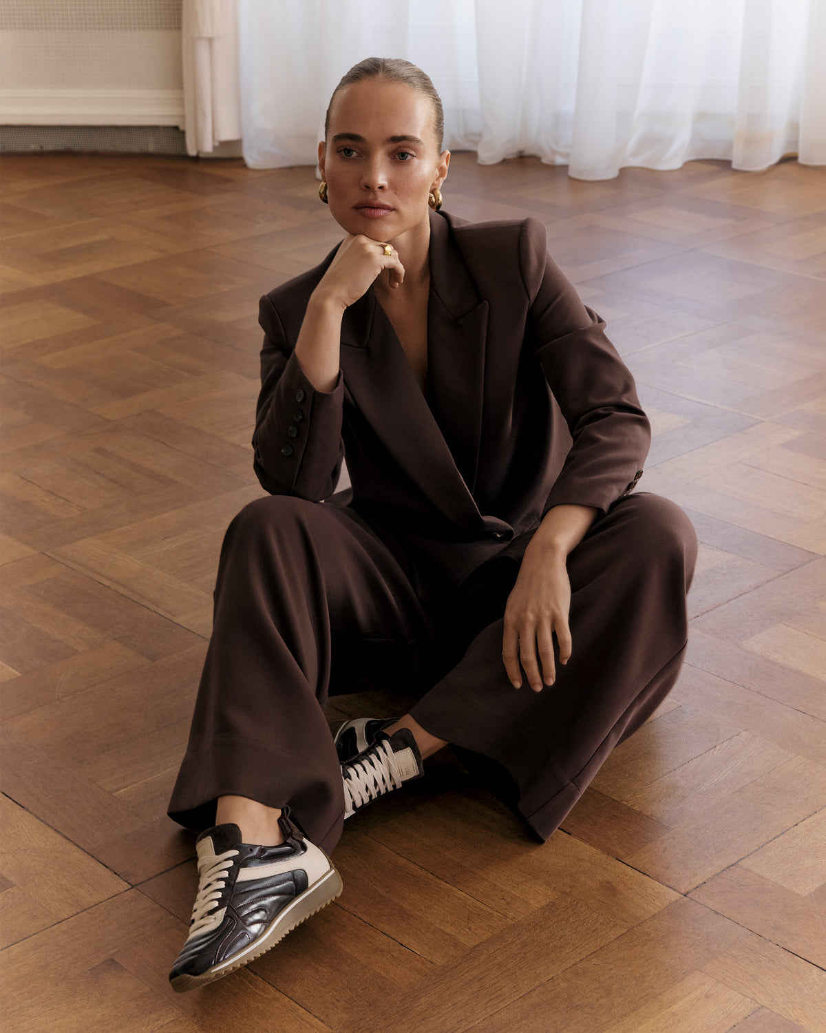 VIA VAI Mikki Rae bruine sneakers dames