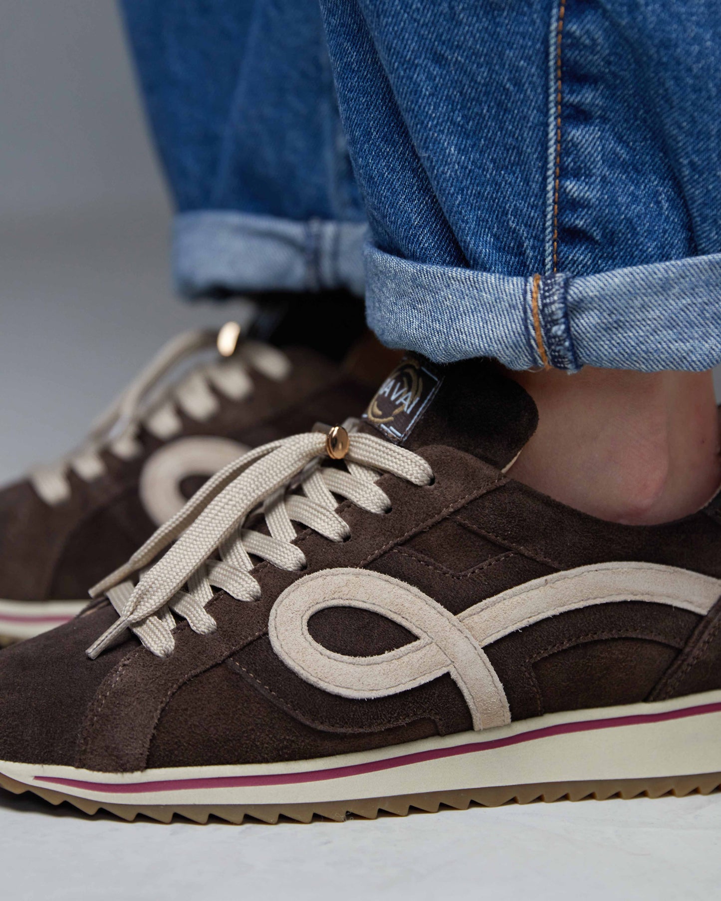 VIA VAI Mikki Eve bruine sneakers dames
