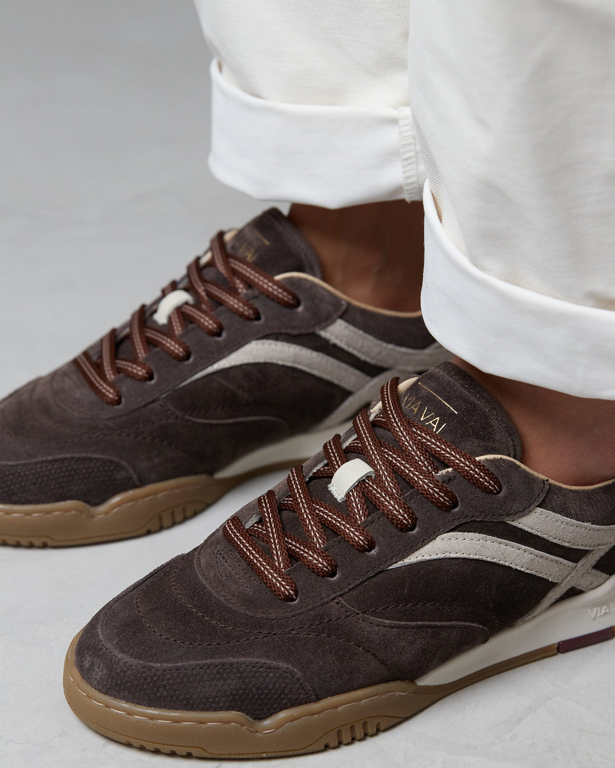VIA VAI Kris Dante bruine sneakers dames