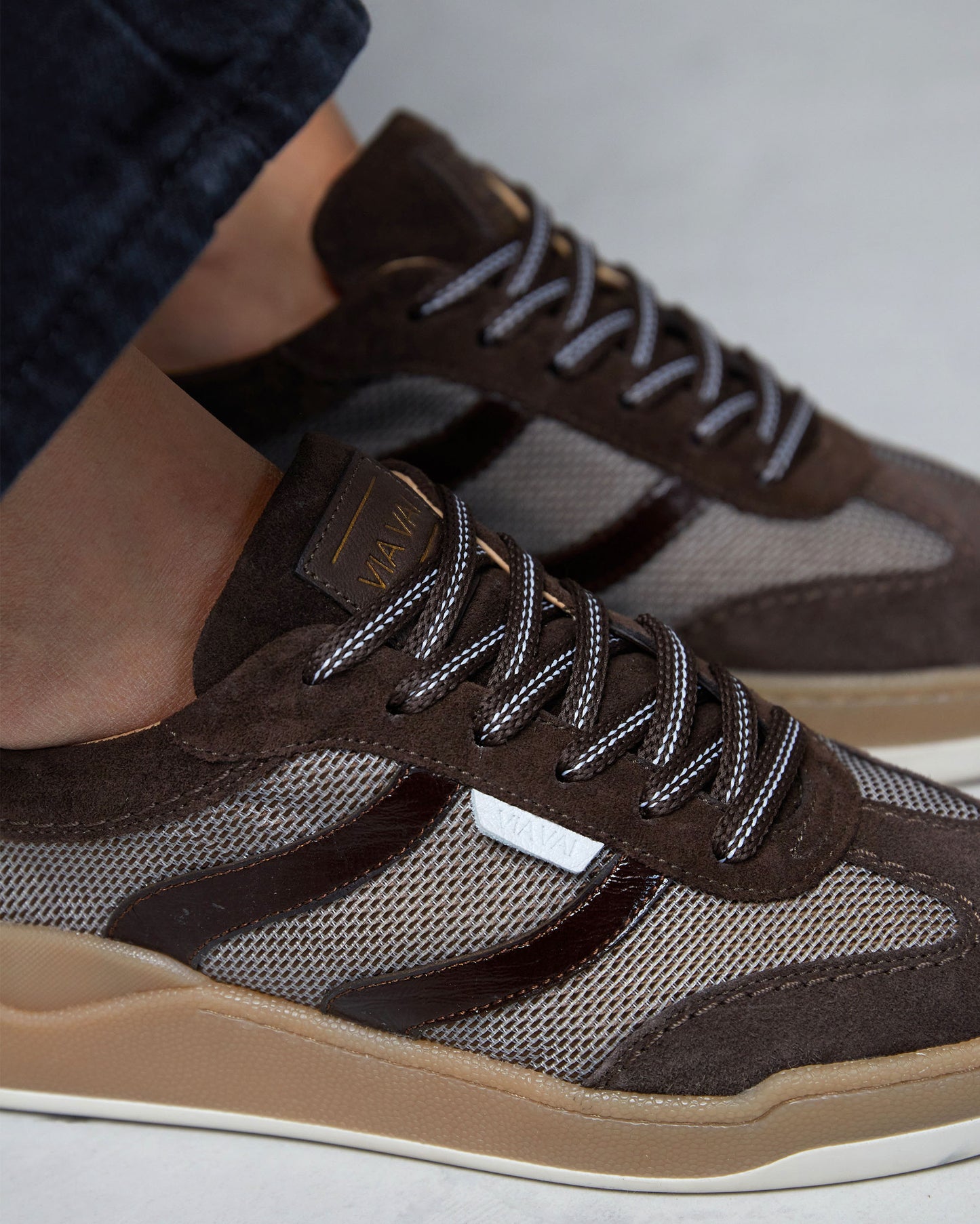 VIA VAI Sam Naomi bruine sneakers dames