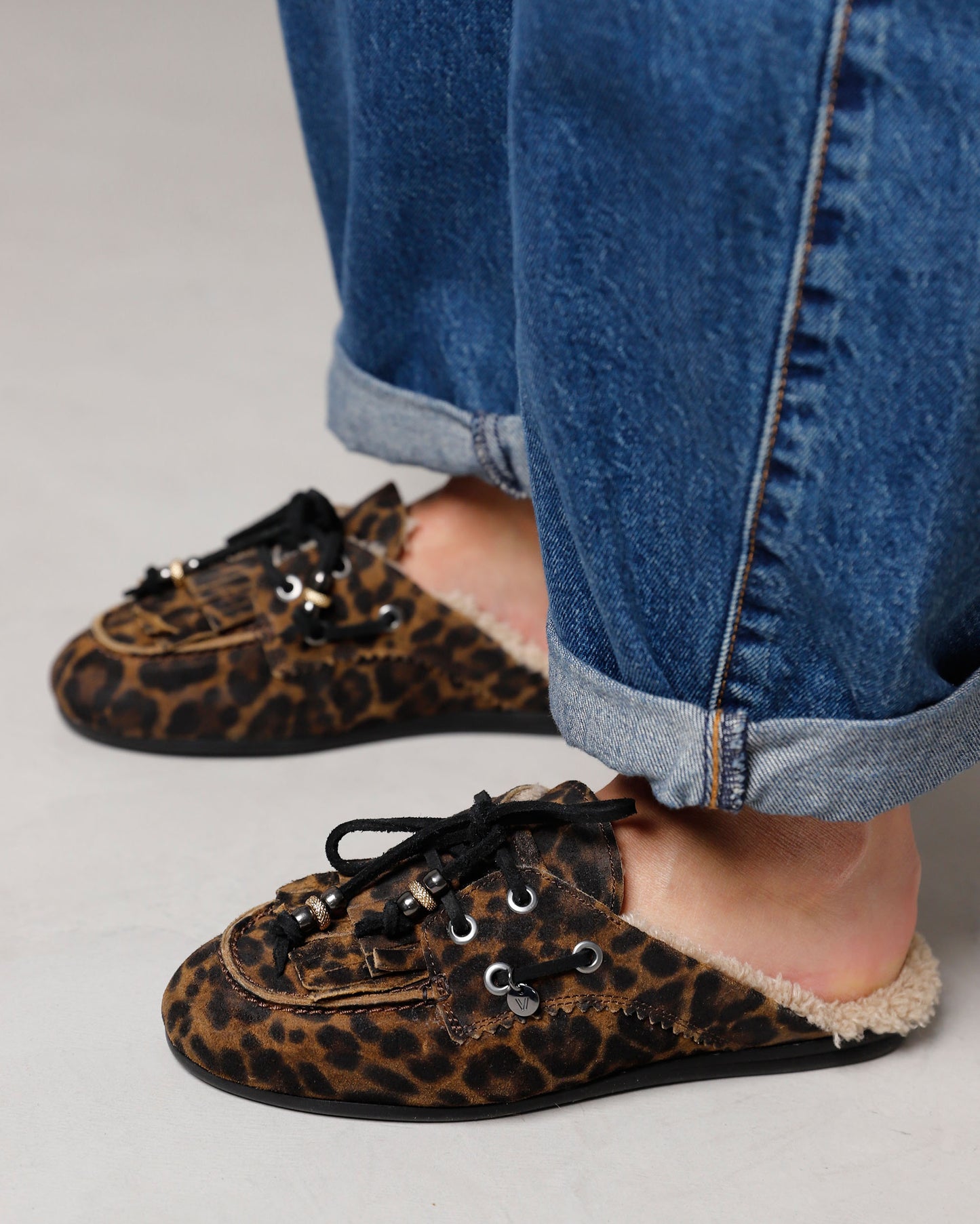 VIA VAI June Jutta leopardprint mules dames