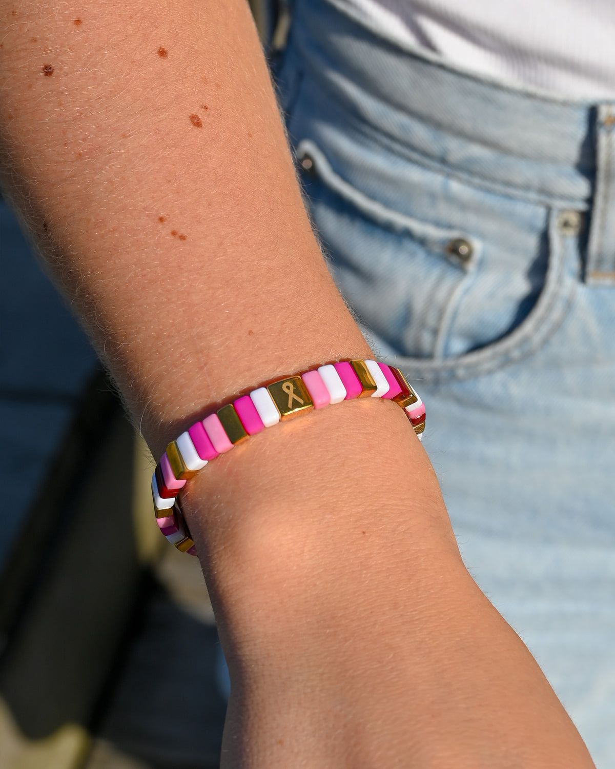 VIA VAI Pink Ribbon roze