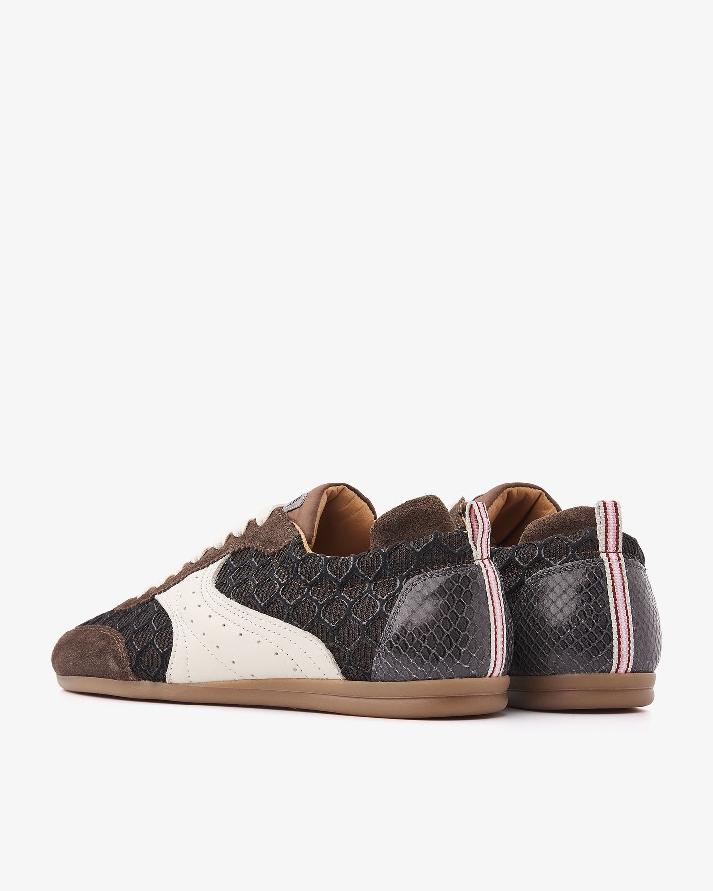 VIA VAI June Haylee bruine sneakers dames – achteraanzicht met hieldetail
