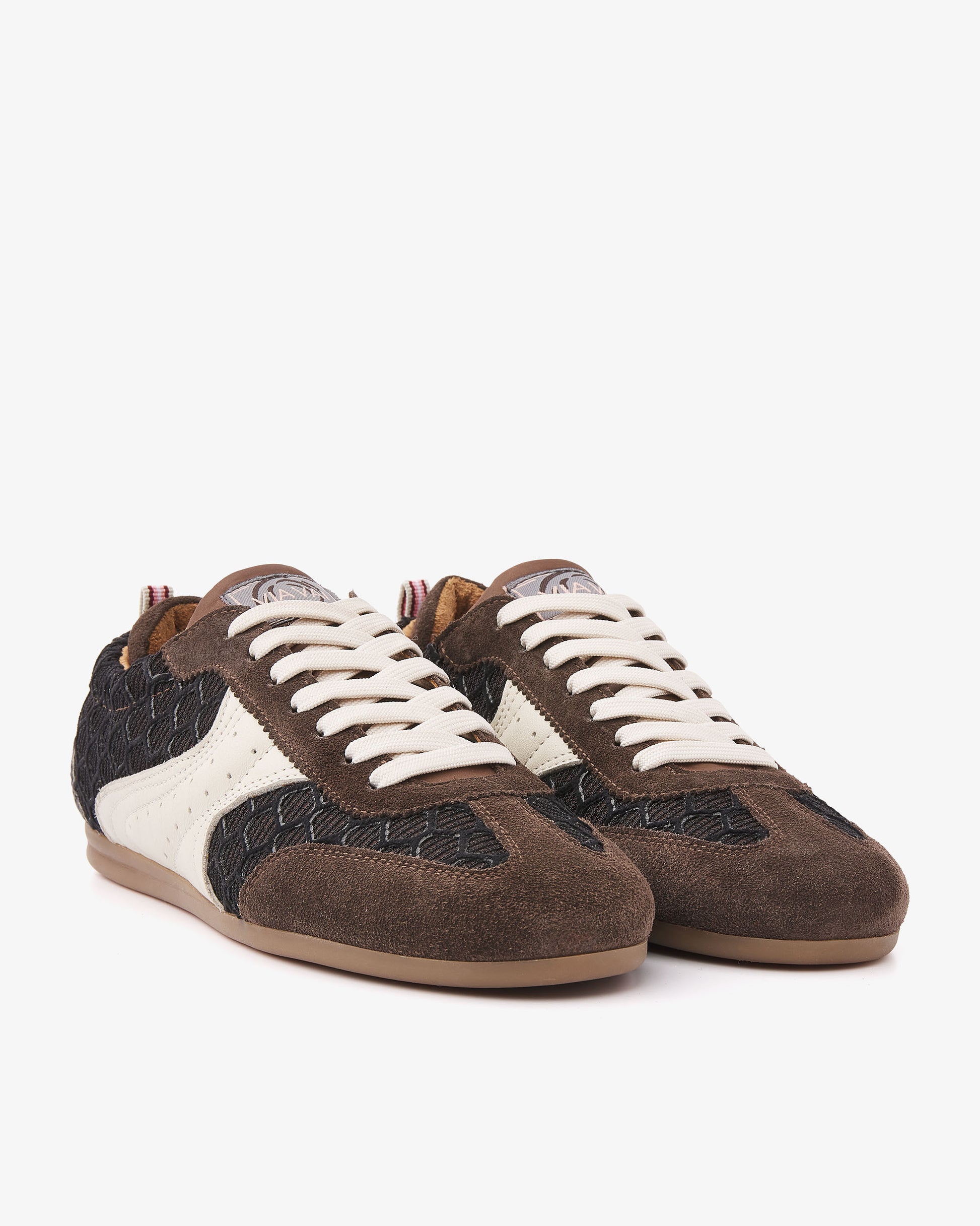 VIA VAI June Haylee bruine sneakers dames – vooraanzicht met ronde neus