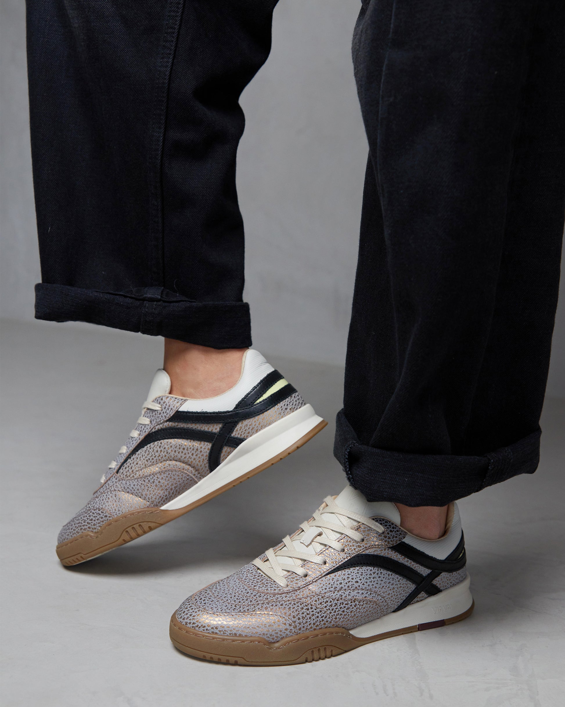 VIA VAI Kris Sky metallic sneakers dames