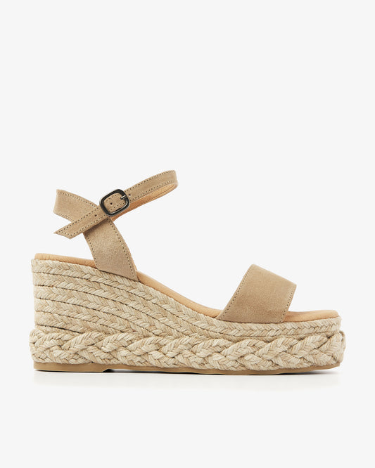Unisa Espadrilles Dames / Damesschoenen - Suède - Sleehak Hoogte 8 cm en hoger Unisa Espadrilles Dames / Damesschoenen - Suède - Sleehak Hoogte 8 cm en hoger