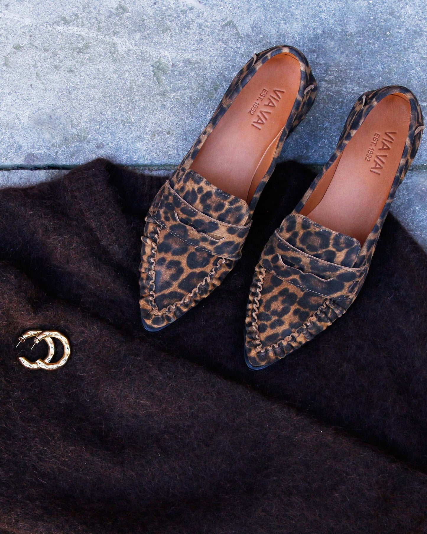 VIA VAI Jazz Billie leopardprint loafers dames
