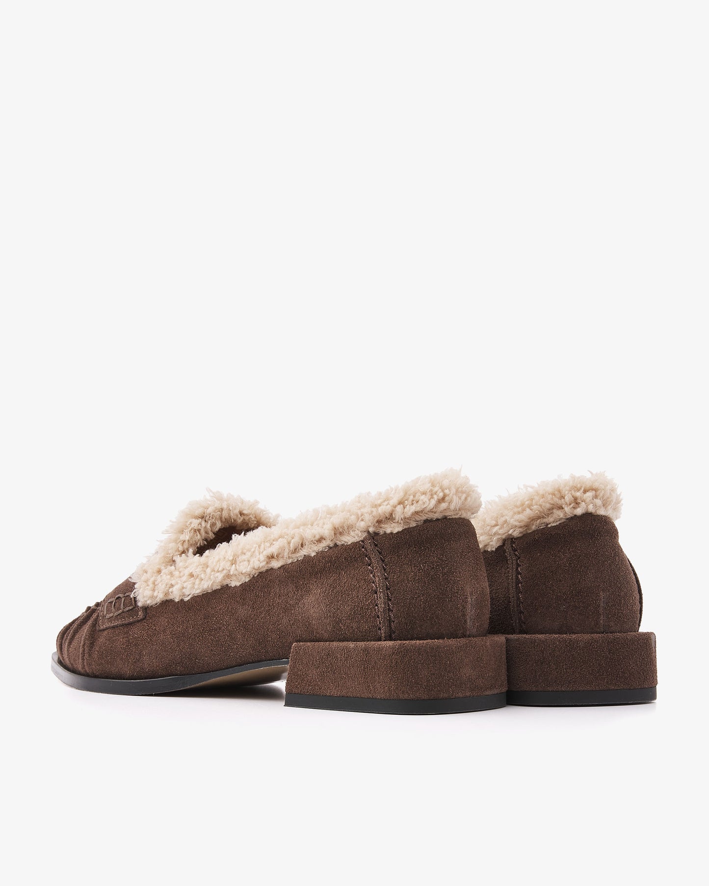 VIA VAI Jazz Vica bruine loafers dames – achteraanzicht met hieldetail