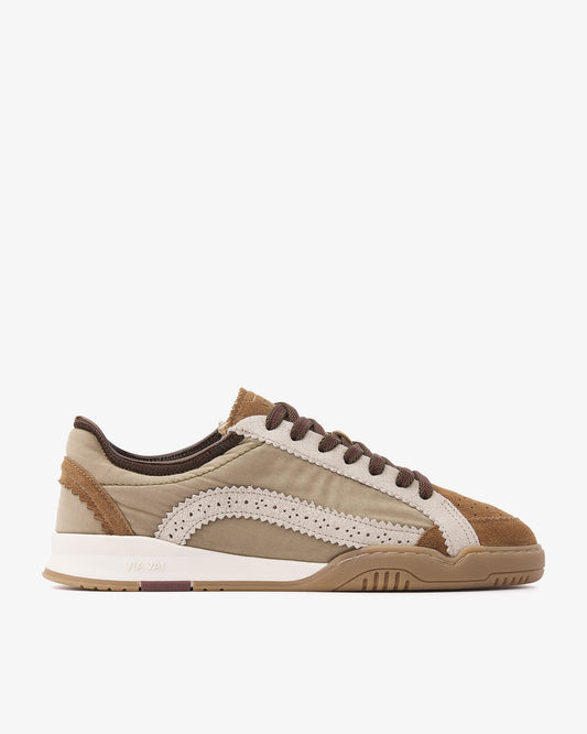 VIA VAI Kris Jaden sneakers dames – zijaanzicht met logodetail en vetersluiting