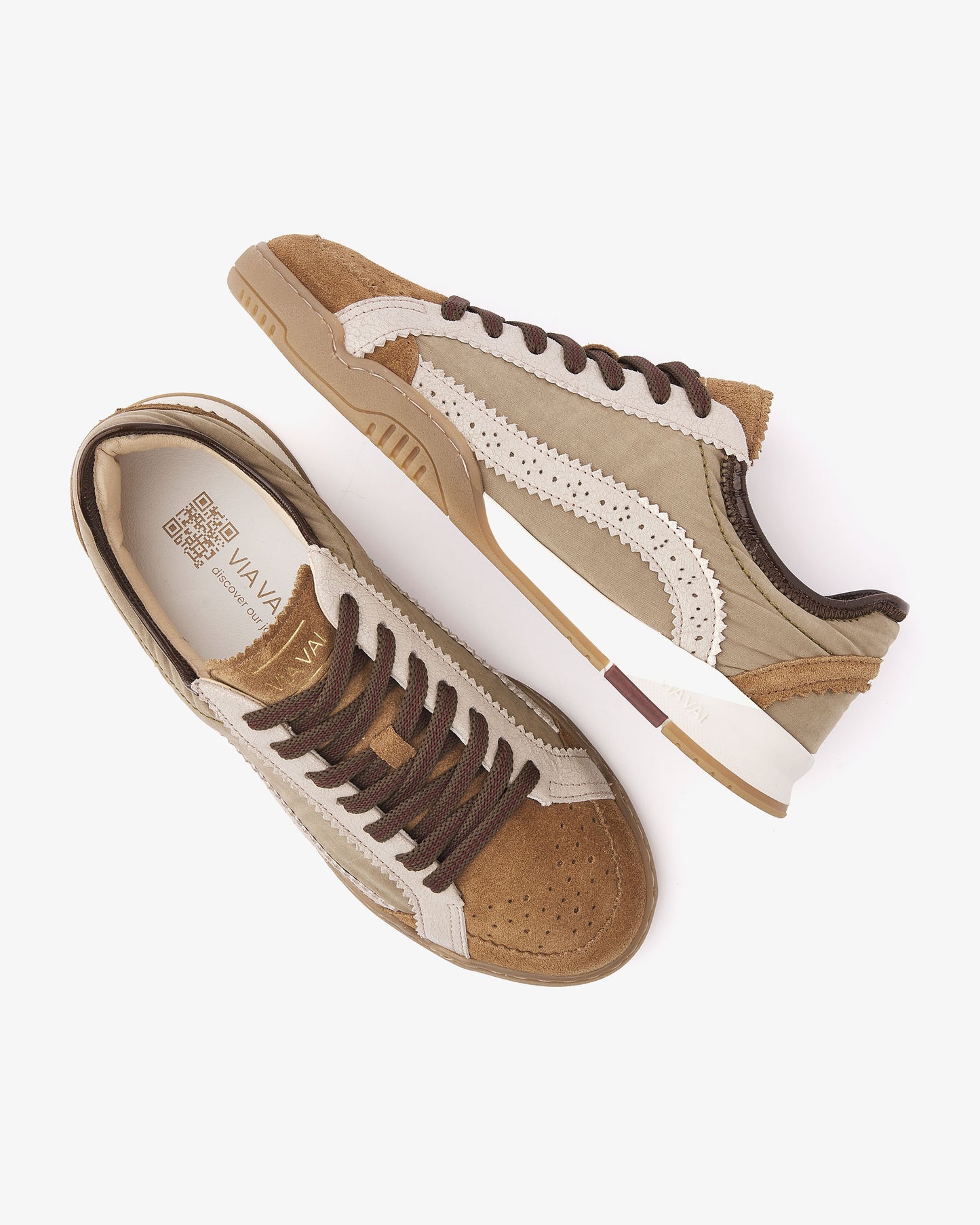VIA VAI Kris Jaden sneakers dames – bovenaanzicht met voetbed