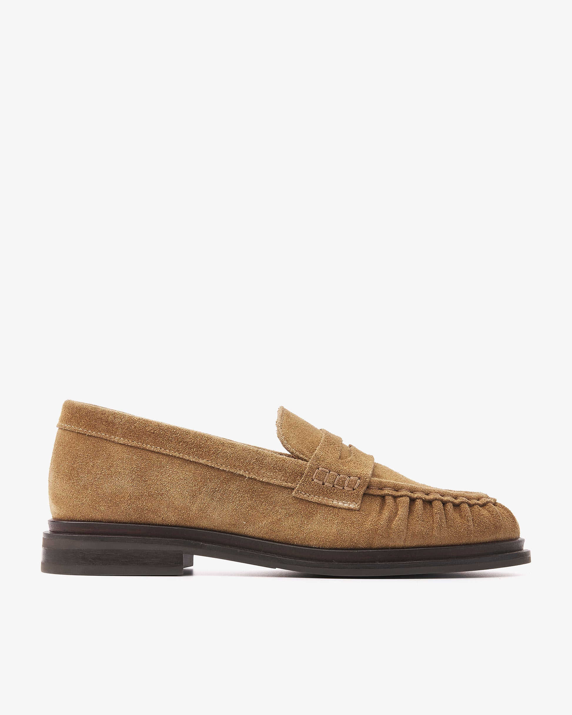 VIA VAI Fae Sarah loafers dames – zijaanzicht met leer- en suèdedetails