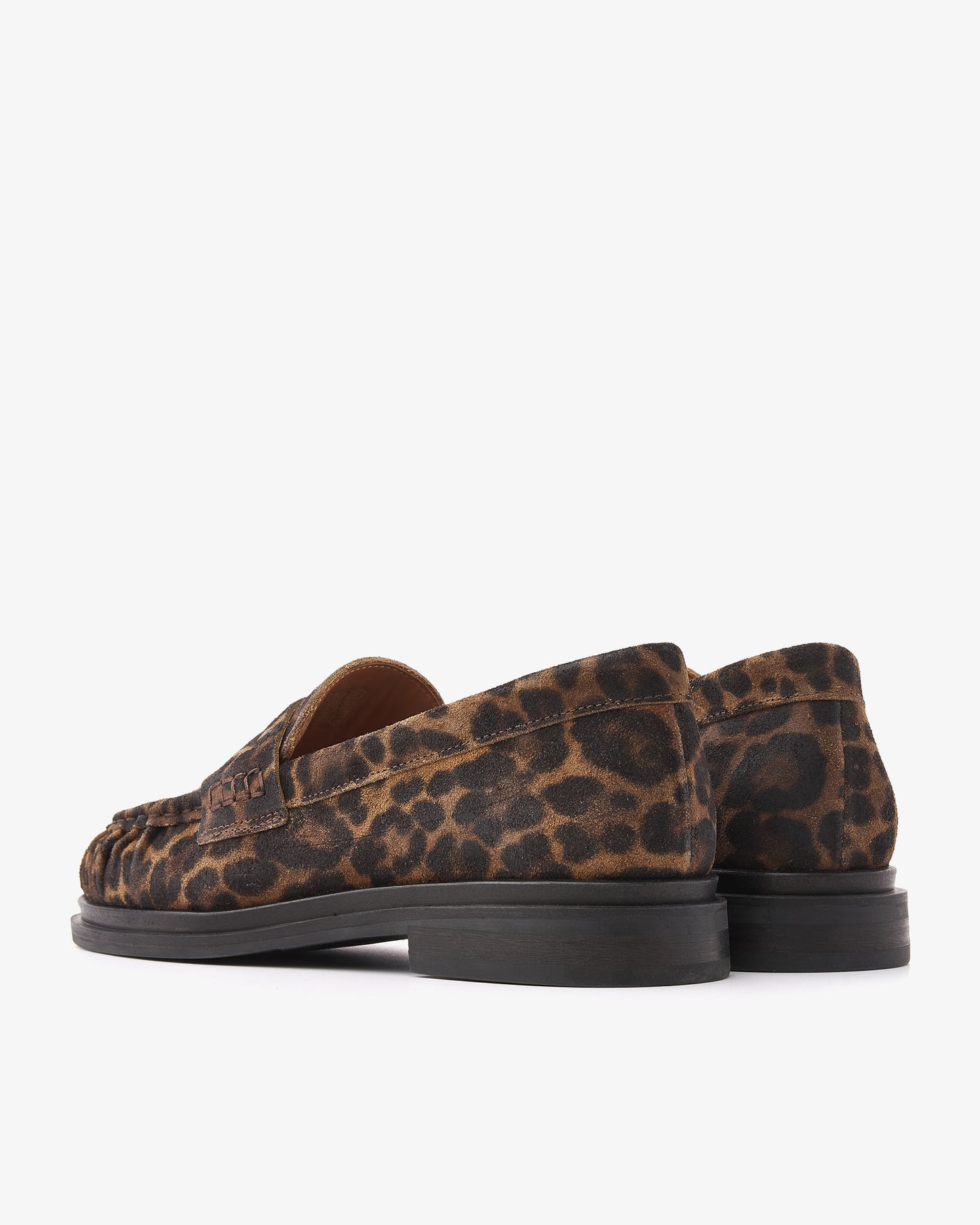 VIA VAI Fae Sarah leopardprint loafers dames – achteraanzicht met hieldetail