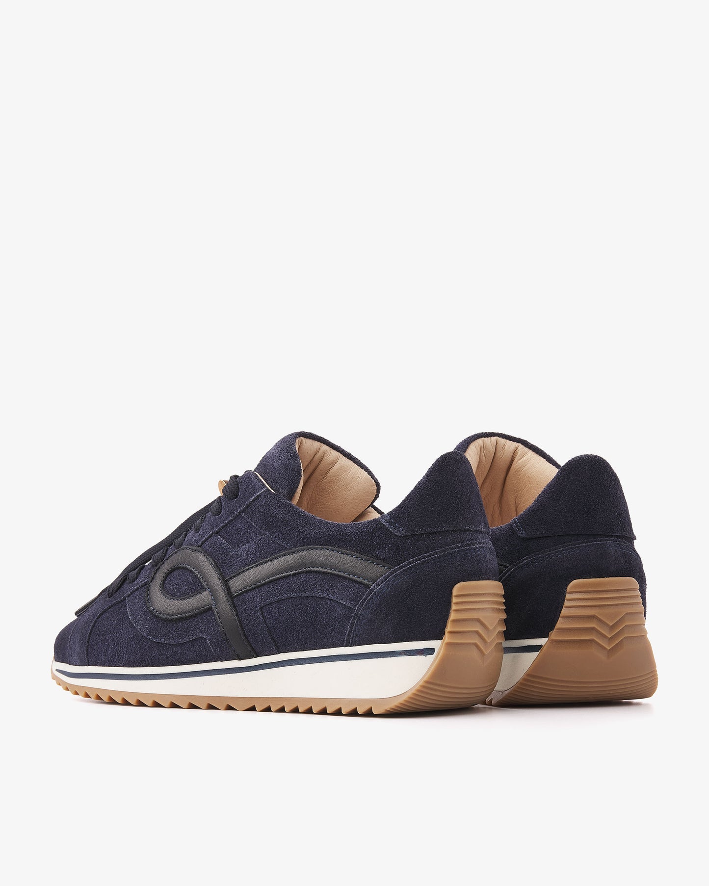 VIA VAI Mikki Eve blauwe sneakers dames – achteraanzicht met logodetail op de hiel