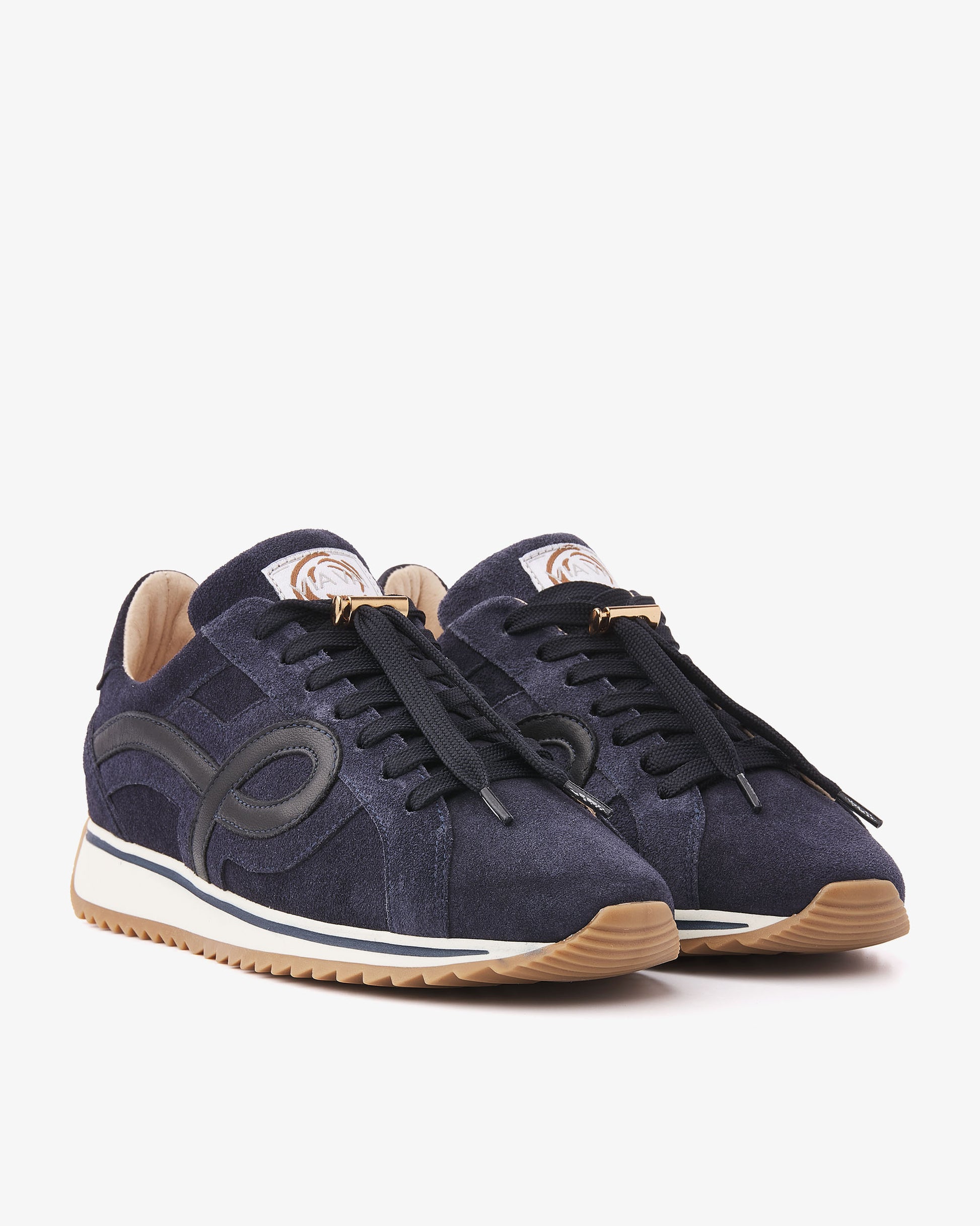 VIA VAI Mikki Eve blauwe sneakers dames – vooraanzicht met ronde neus