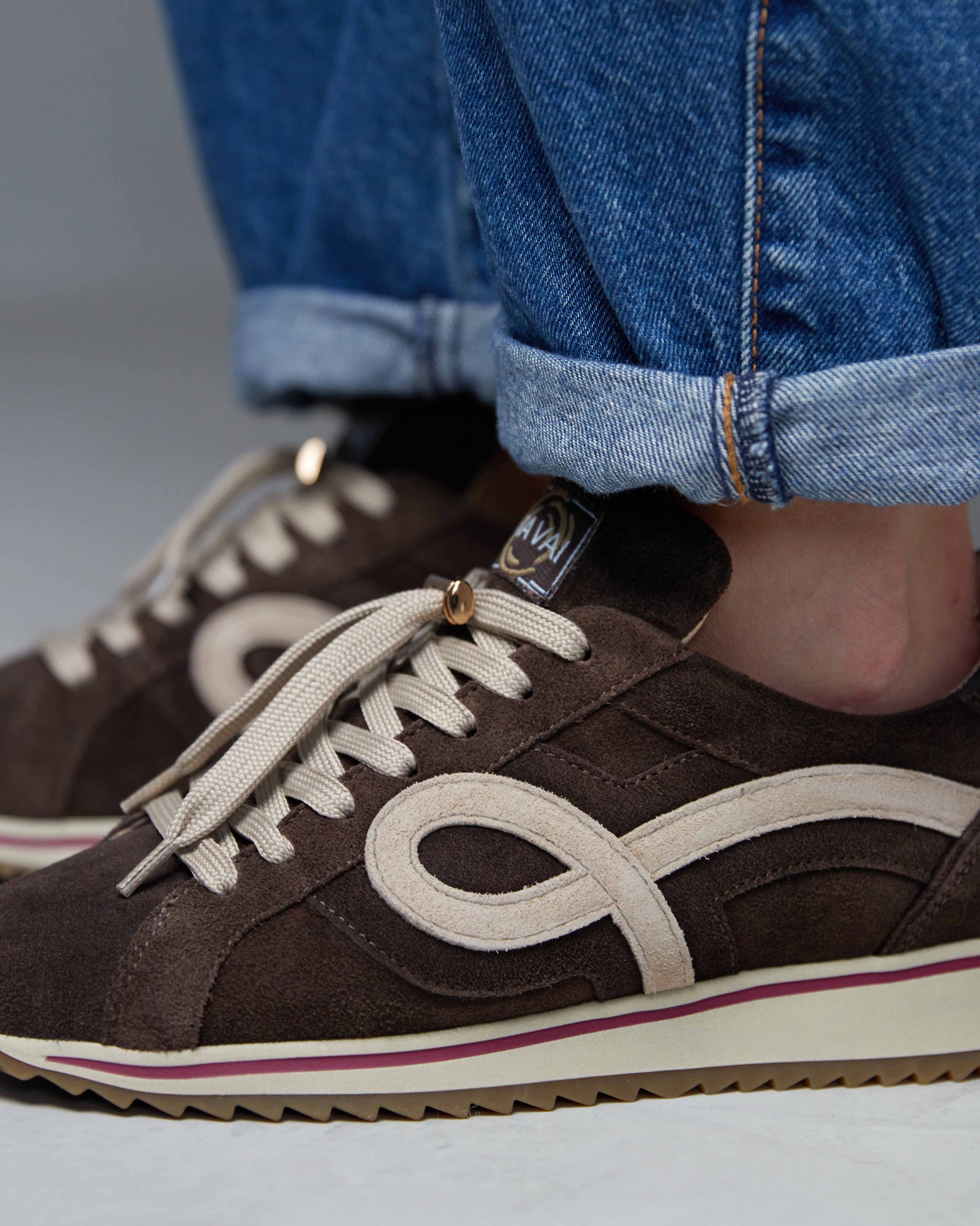VIA VAI Mikki Eve bruine sneakers dames