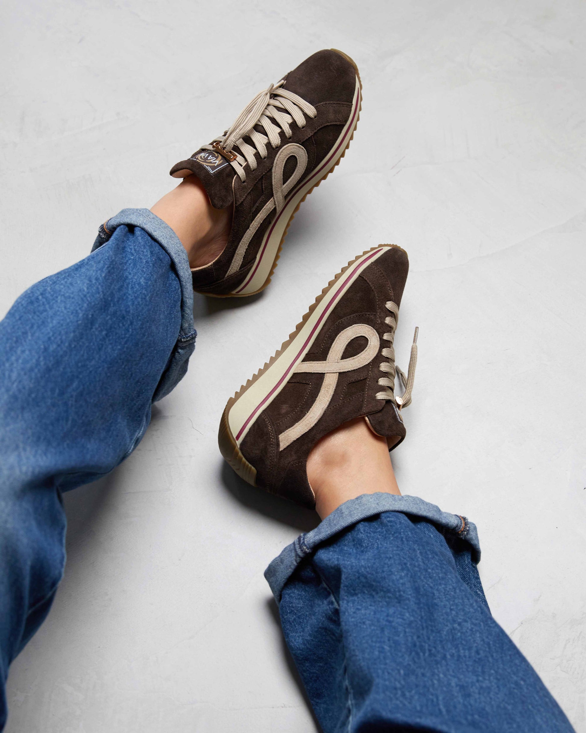 VIA VAI Mikki Eve bruine sneakers dames