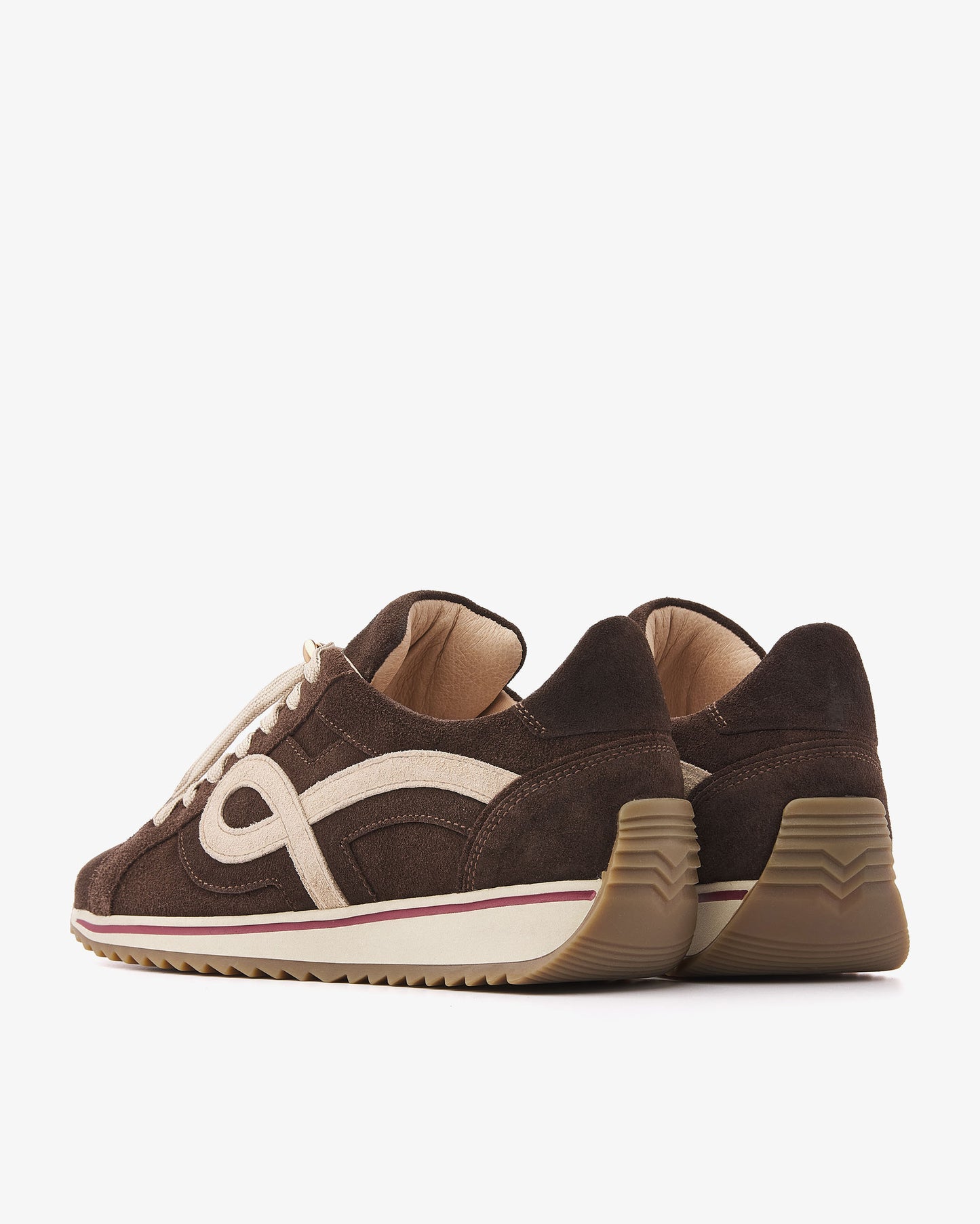 VIA VAI Mikki Eve bruine sneakers dames – achteraanzicht met logodetail op de hiel