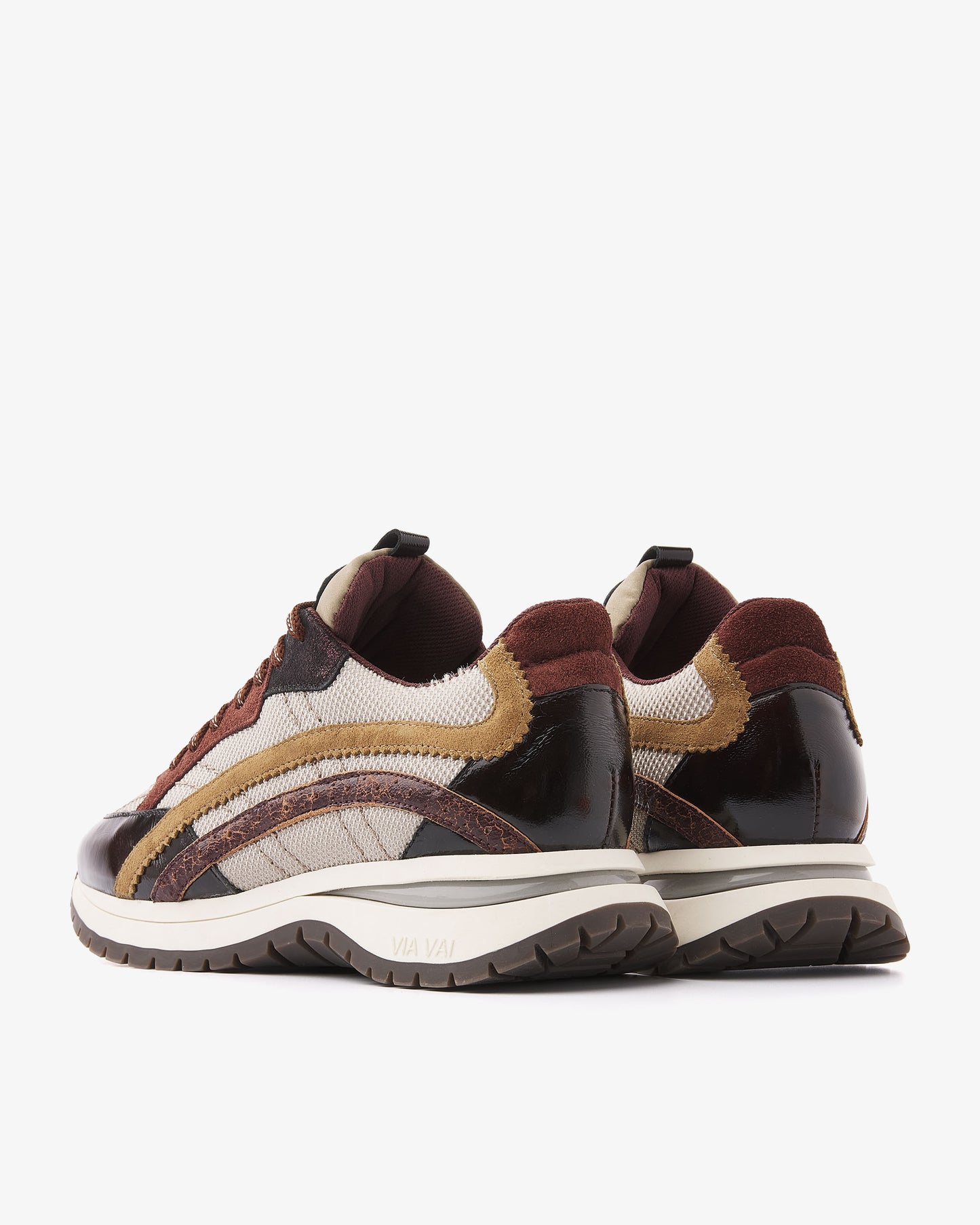 VIA VAI Usher Lott multicolor sneakers dames – achteraanzicht met hieldetail